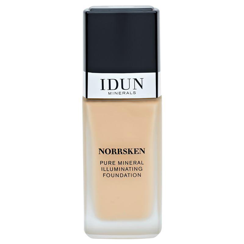 Flüssig Foundation Norrsken Embla Damen Warm Medium Dark 30ml von IDUN Minerals