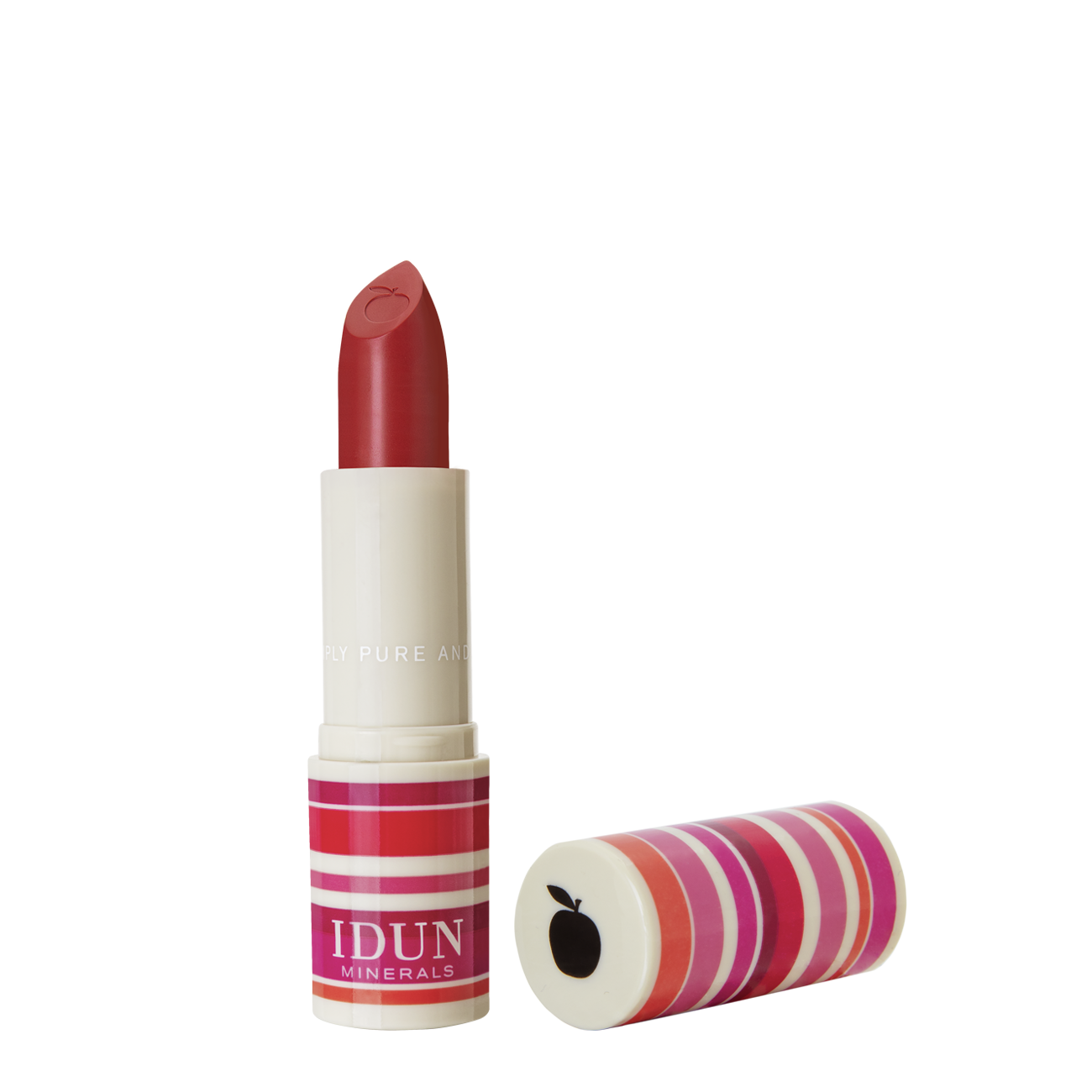 Matte Lippenstift Körsbär Damen Deep Pink 4g von IDUN Minerals