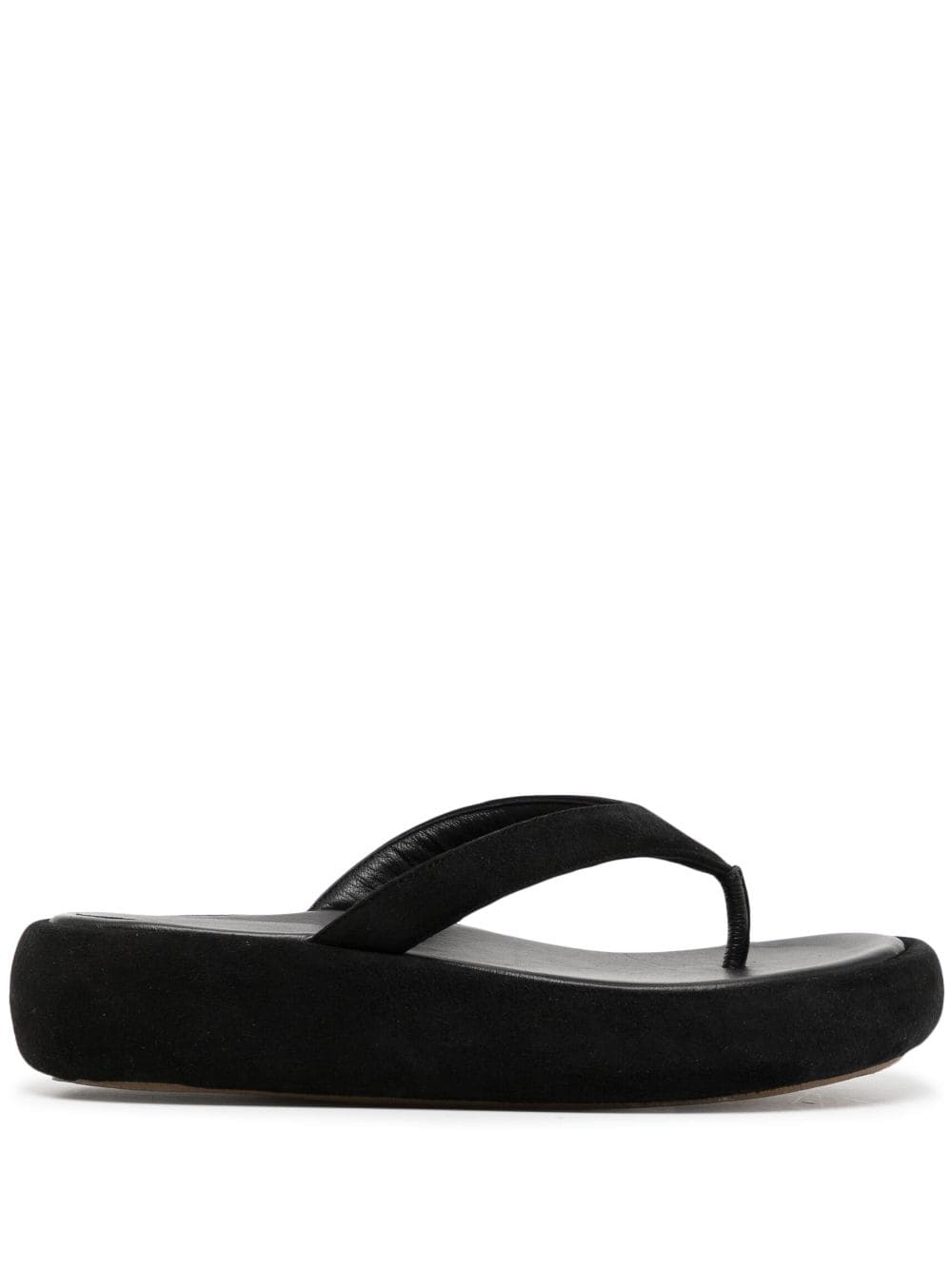 ILIO SMERALDO Geraldine chunky flat sandals - Black von ILIO SMERALDO
