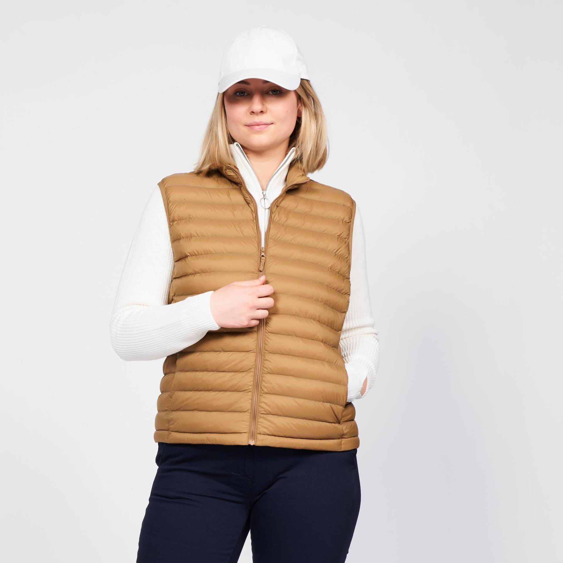 Wattierte Jacke - Mw500 Damen Braun M von INESIS