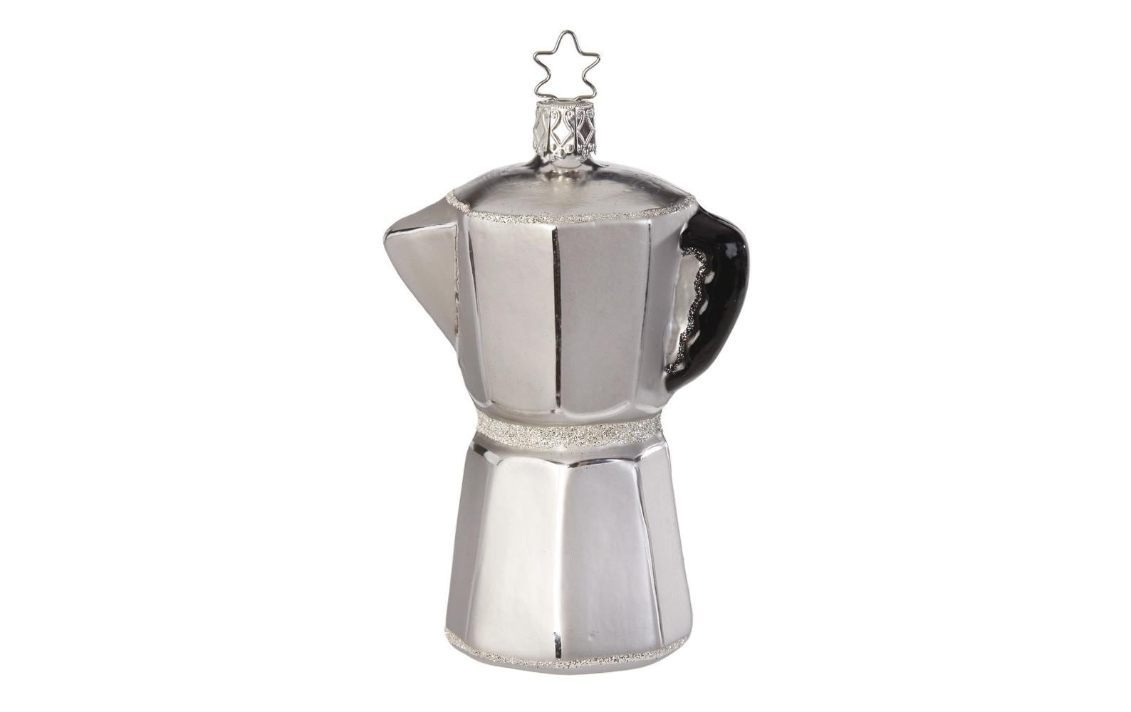 INGE-GLAS® Weihnachtsbaumkugel »Espressokanne Bialetti 45056 cm«, (1 St.) von INGE-GLAS®