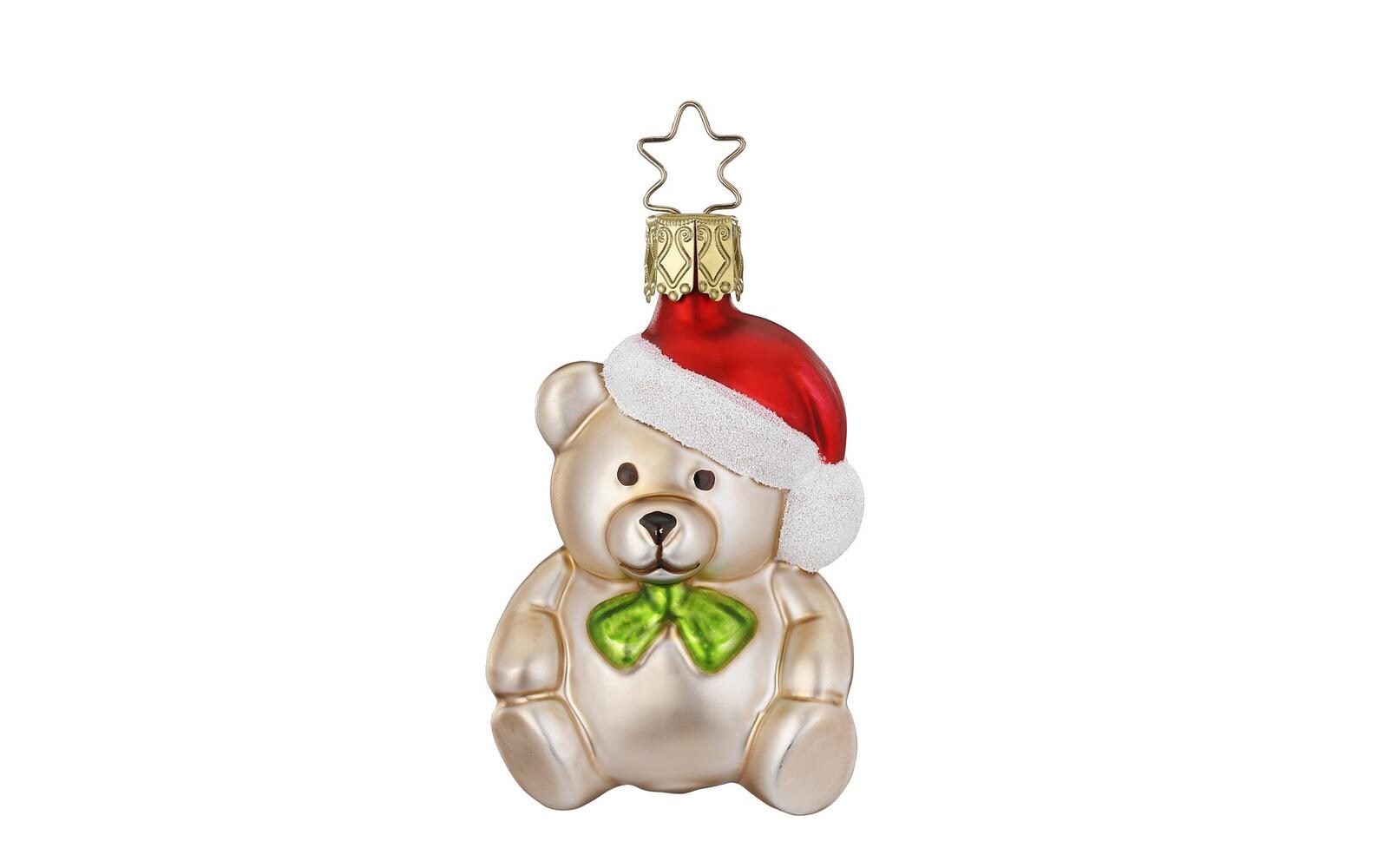 INGE-GLAS® Weihnachtsbaumkugel »Teddy der Bär 7 cm, Mehrfarbig«, (1 St.) von INGE-GLAS®