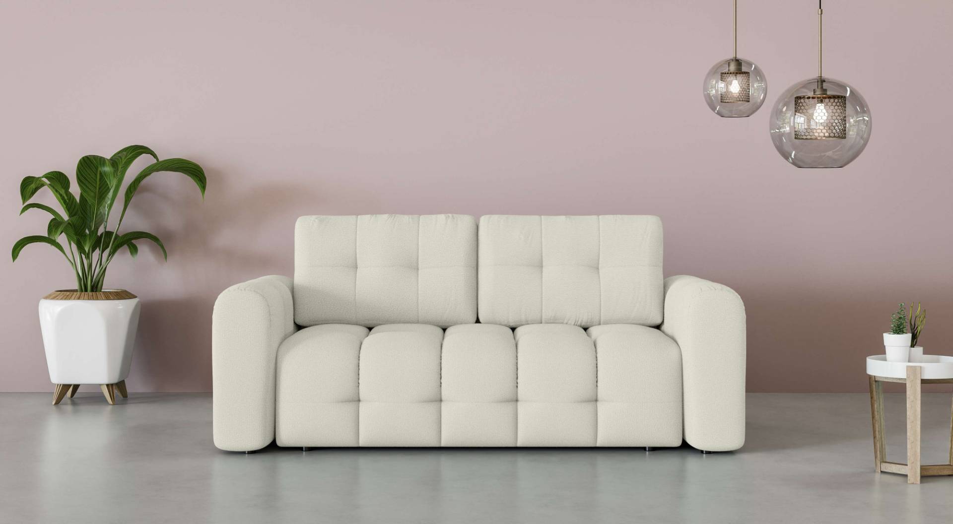 INOSIGN 2-Sitzer »Manilla, trendige Steppung, 2 Rückenkissen, B/T/H 195/107/91 cm«, mit Wellenunterfederung, in verschiedenen Materialien und Farben INOSIGN 2-Sitzer »Manilla, trendige Steppung, 2 Rückenkissen, B/T/H 195/107/91 cm«, mit Wellenunterfederung, in verschiedenen Materialien und Farben von INOSIGN