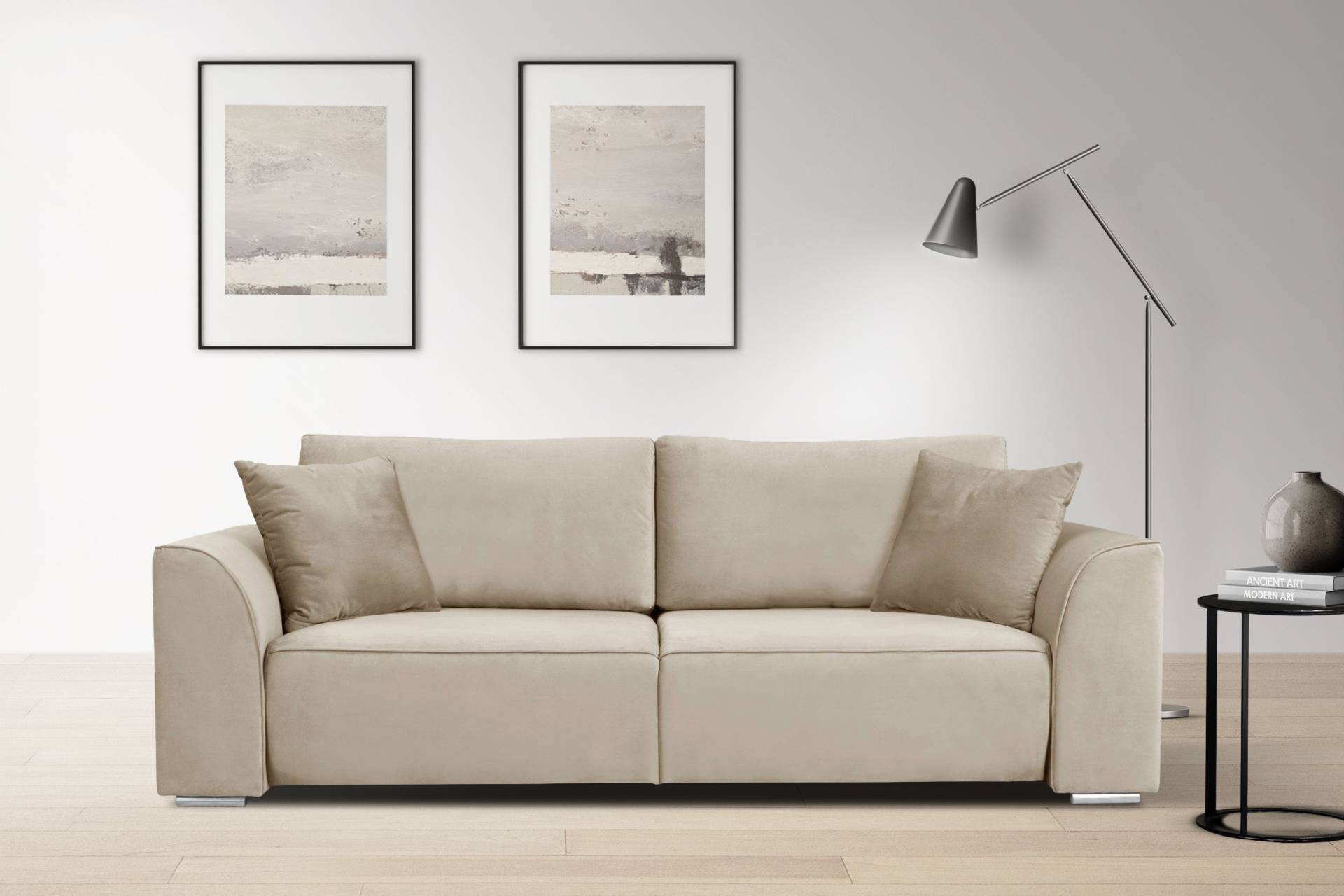 INOSIGN 3-Sitzer Beatrice Schlafsofa, wahlweise auch mit Bettfunktion und Bettkasten, incl. 2 Zierkissen INOSIGN 3-Sitzer Beatrice Schlafsofa, wahlweise auch mit Bettfunktion und Bettkasten, incl. 2 Zierkissen von INOSIGN