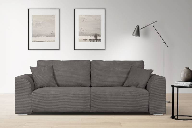 INOSIGN 3-Sitzer Beatrice Schlafsofa, wahlweise auch mit Bettfunktion und Bettkasten, incl. 2 Zierkissen von INOSIGN