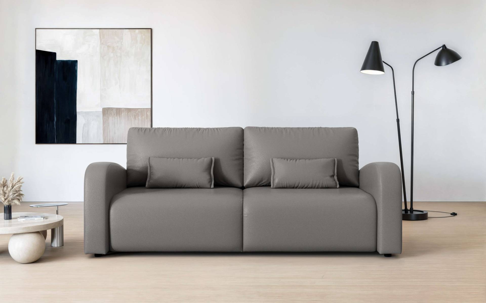INOSIGN 3-Sitzer »JIGGS wahlweise Schlafsofa mit Bettkasten, Masse B/H/T: 228/96/110 cm«, Sofa mit Wellenunterfederung, enthält 2 Rückenkissen und 2 Zierkissen INOSIGN 3-Sitzer »JIGGS wahlweise Schlafsofa mit Bettkasten, Masse B/H/T: 228/96/110 cm«, Sofa mit Wellenunterfederung, enthält 2 Rückenkissen und 2 Zierkissen von INOSIGN