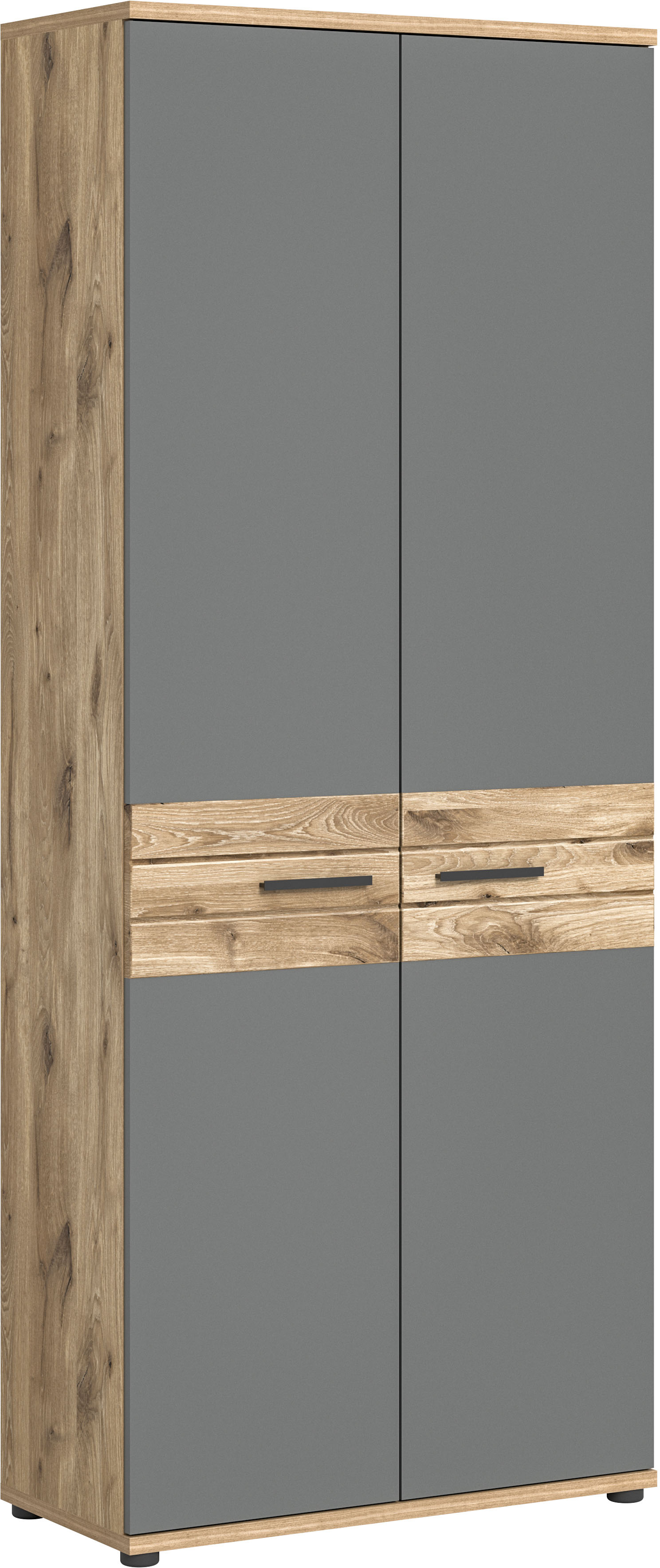 INOSIGN Aktenschrank »Riga, Breite 80cm, in Nox Oak Nachbildung und Basalt grau«, Büroschrank, Büroeinrichtung, Arbeitszimmer, Stauraumschrank INOSIGN Aktenschrank »Riga, Breite 80cm, in Nox Oak Nachbildung und Basalt grau«, Büroschrank, Büroeinrichtung, Arbeitszimmer, Stauraumschrank von INOSIGN