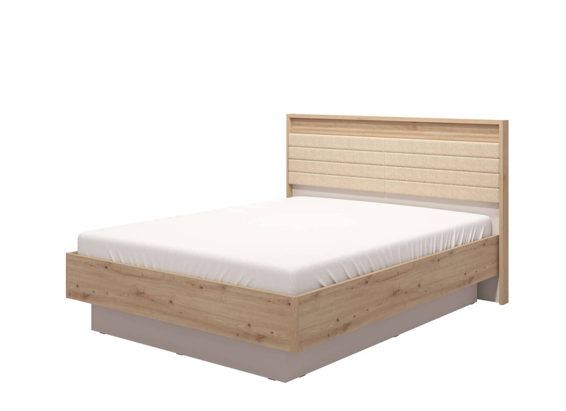 INOSIGN Bettgestell »Modena, mit teilgepolstertem Kopfteil«, 160 oder 180x200cm, FSC®-zertifiziert, Trendfarbe cashmere von INOSIGN