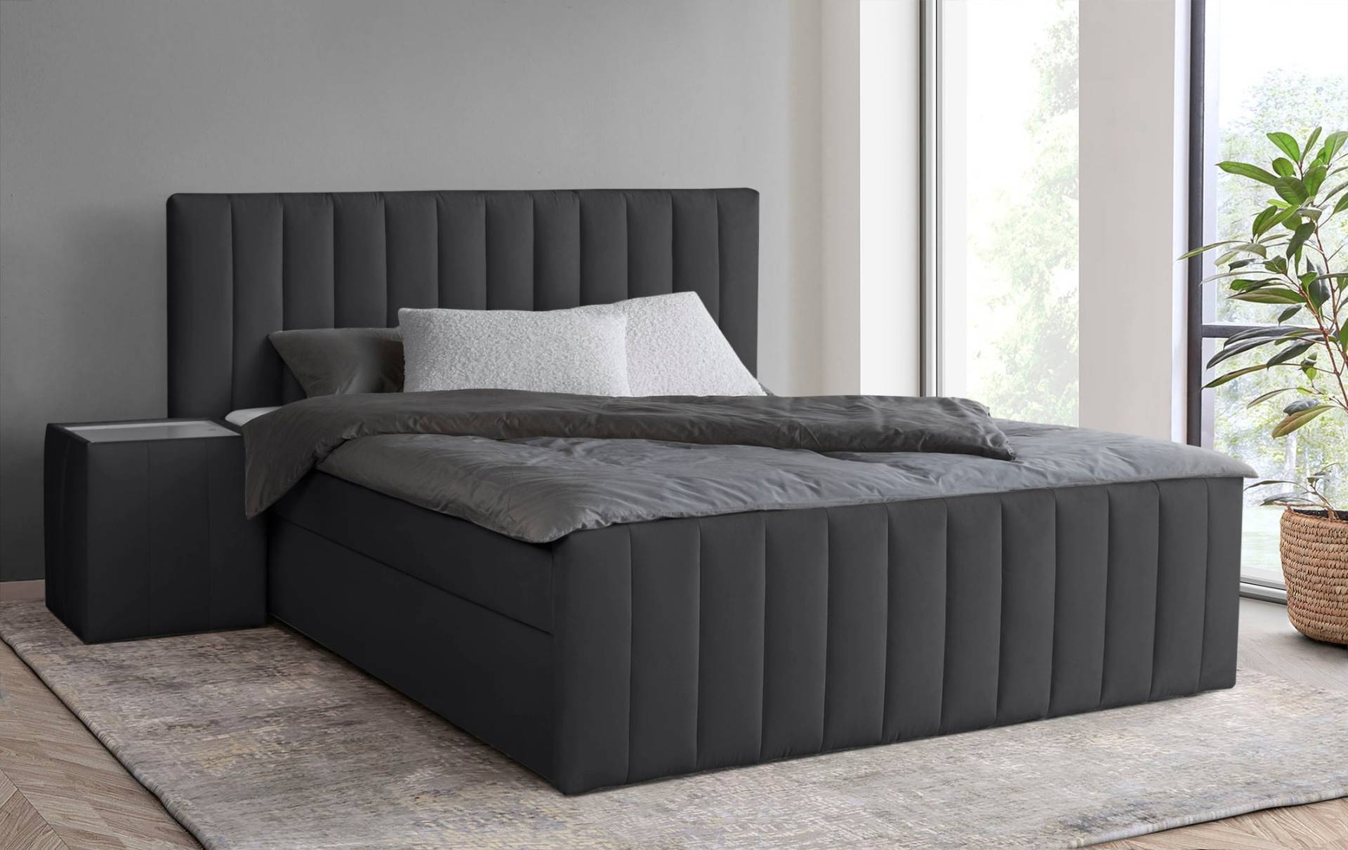 INOSIGN Boxbett »Effy inkl. Bettkasten und Topper, erhältlich in der Breite 180x200cm«, verschiedene Härtegrade wählbar von INOSIGN