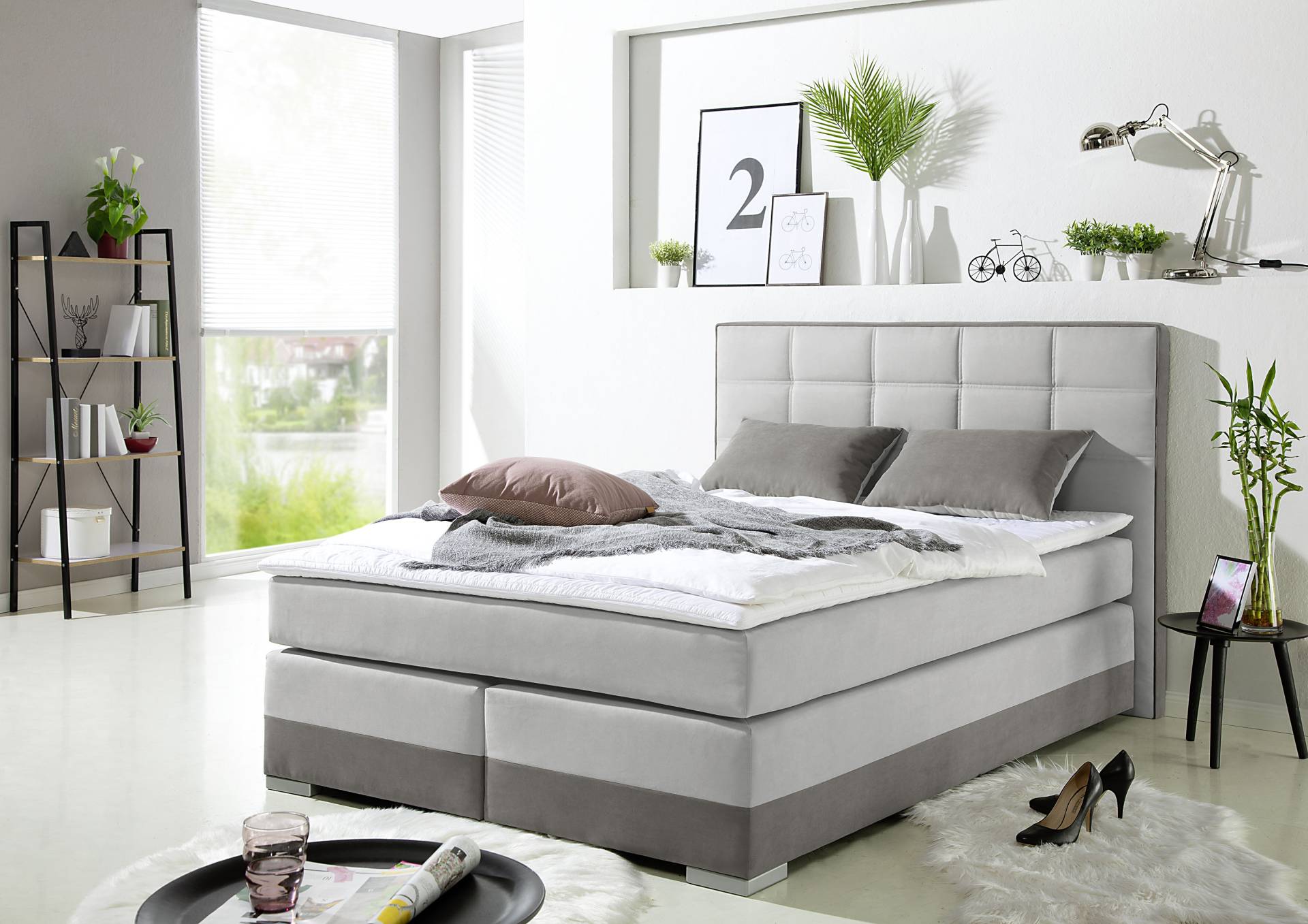 INOSIGN Boxspringbett, inklusive Topper und Wendekissen von INOSIGN