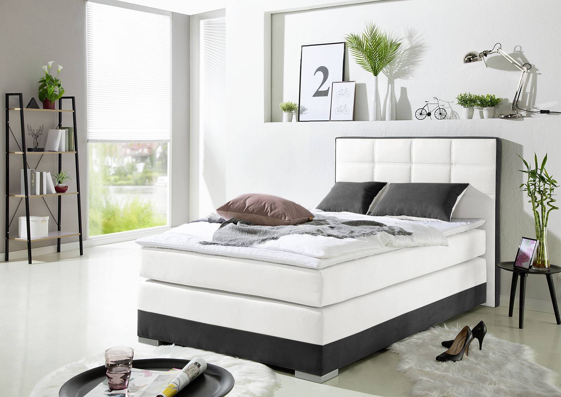 INOSIGN Boxspringbett, inklusive Topper und Wendekissen von INOSIGN