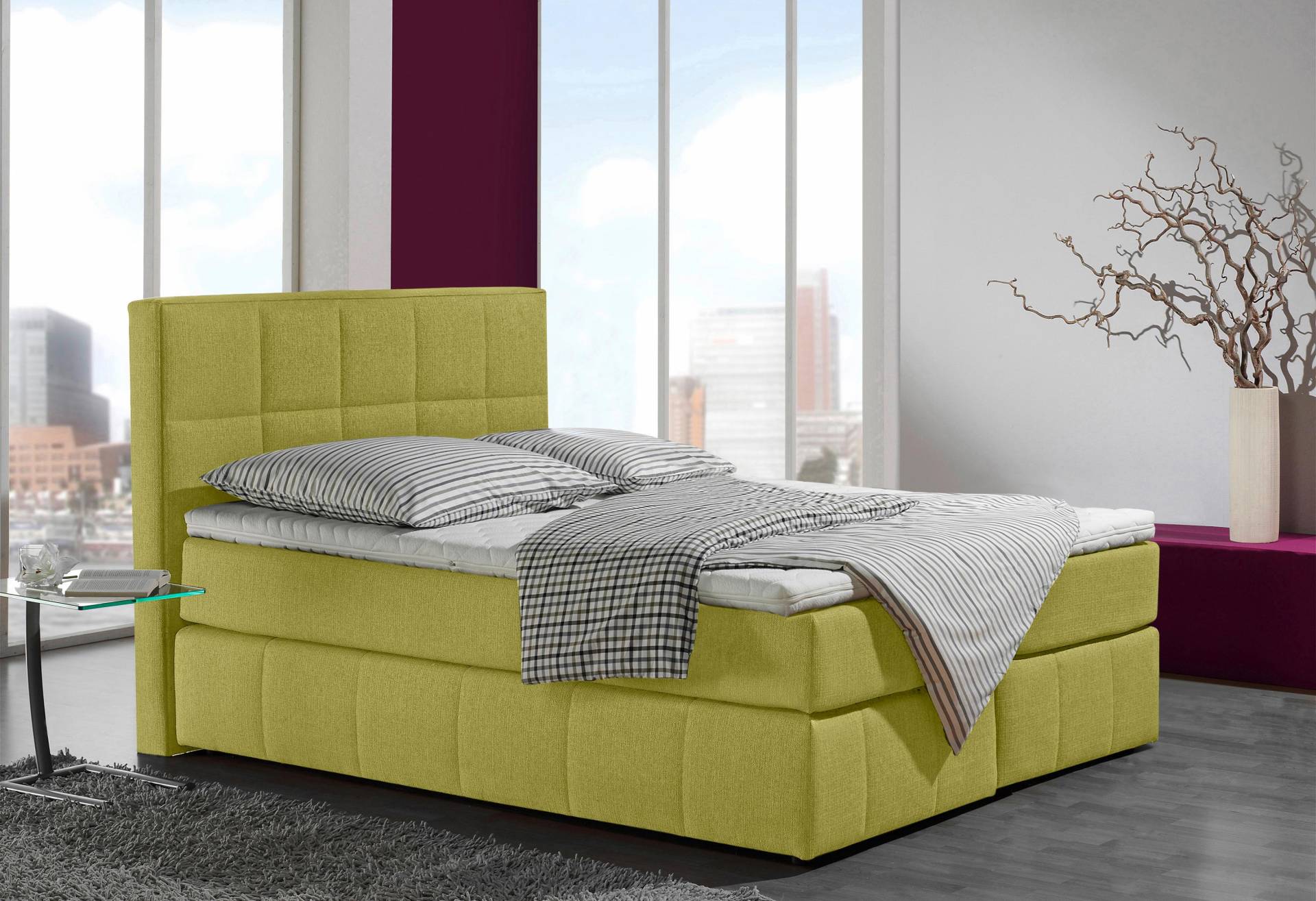INOSIGN Boxspringbett »Casano«, mit feiner Steppung, in 3 Matratzenarten, 2 Härtegraden und 5 Farben INOSIGN Boxspringbett »Casano«, mit feiner Steppung, in 3 Matratzenarten, 2 Härtegraden und 5 Farben von INOSIGN