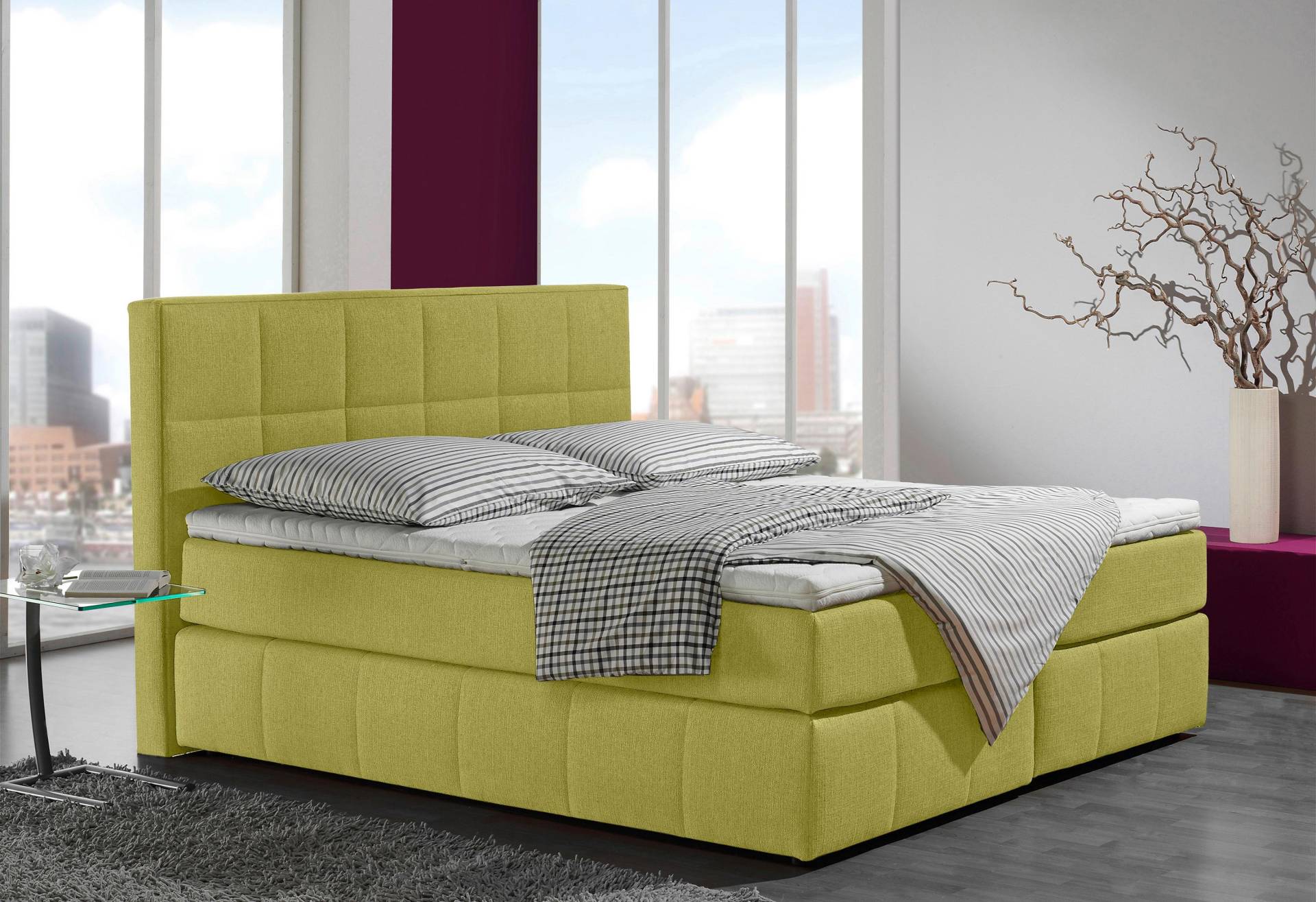 INOSIGN Boxspringbett »Casano«, mit feiner Steppung, in 3 Matratzenarten, 2 Härtegraden und 5 Farben INOSIGN Boxspringbett »Casano«, mit feiner Steppung, in 3 Matratzenarten, 2 Härtegraden und 5 Farben von INOSIGN