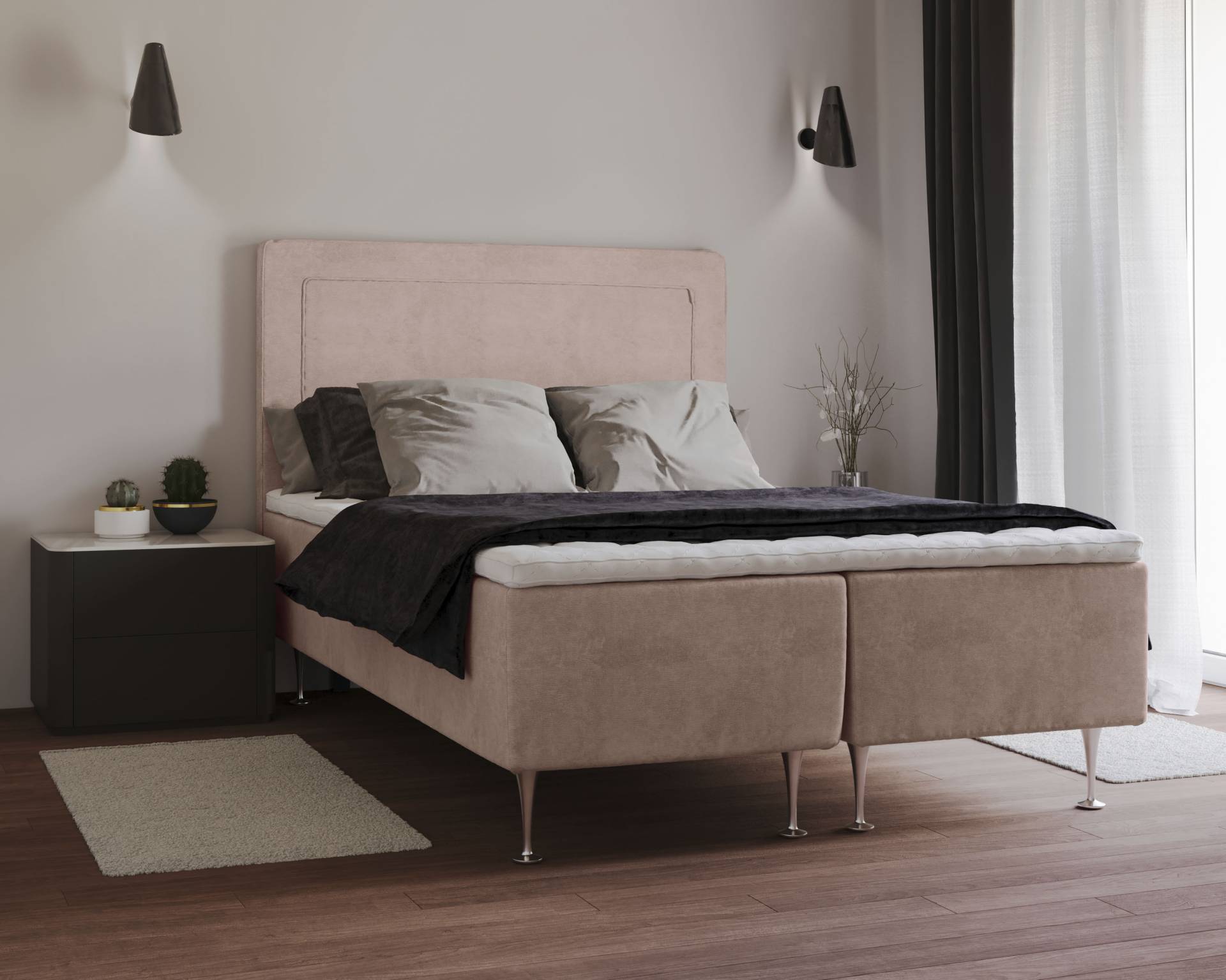 INOSIGN Boxspringbett »Hacer«, Topper, H2 oder H3 und in Breiten 70,80,90,120,140,160,180 wählbar INOSIGN Boxspringbett »Hacer«, Topper, H2 oder H3 und in Breiten 70,80,90,120,140,160,180 wählbar von INOSIGN