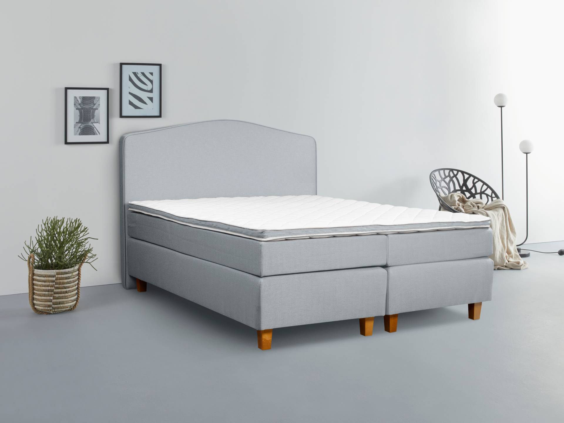 INOSIGN Boxspringbett »Jalma«, Füsse aus massiver Birke ; Inkl. Topper INOSIGN Boxspringbett »Jalma«, Füsse aus massiver Birke ; Inkl. Topper von INOSIGN