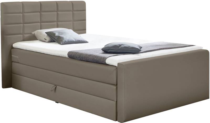 INOSIGN Boxspringbett »Lethbridge«, inkl. Bettkasten und Topper, zwei Matratzenarten in H2 von INOSIGN