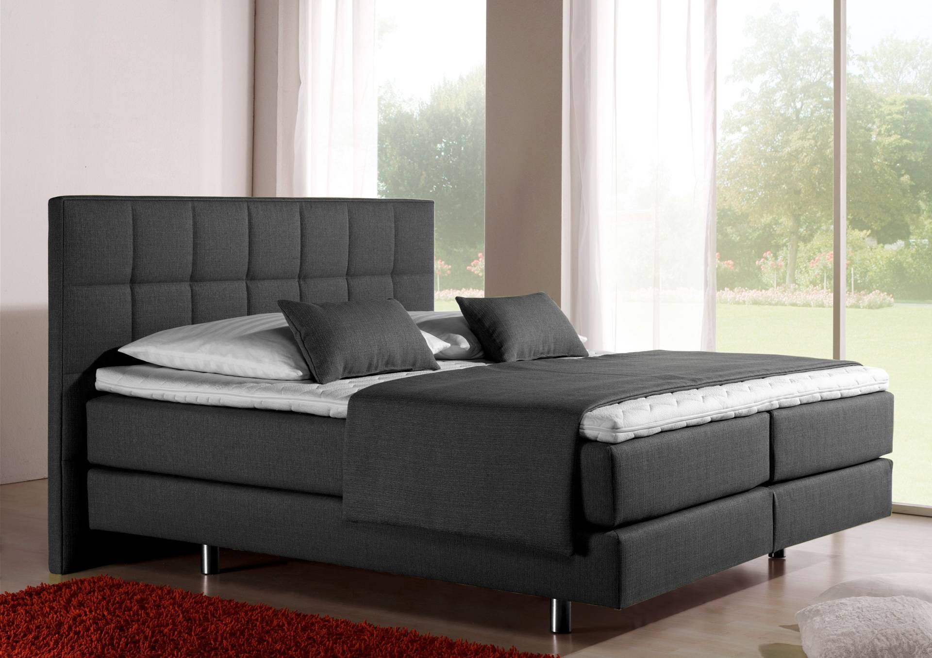 INOSIGN Boxspringbett »Neon«, in 3 Matratzenarten, feine Steppung im Kopfteil, 2 Härtegrade INOSIGN Boxspringbett »Neon«, in 3 Matratzenarten, feine Steppung im Kopfteil, 2 Härtegrade von INOSIGN