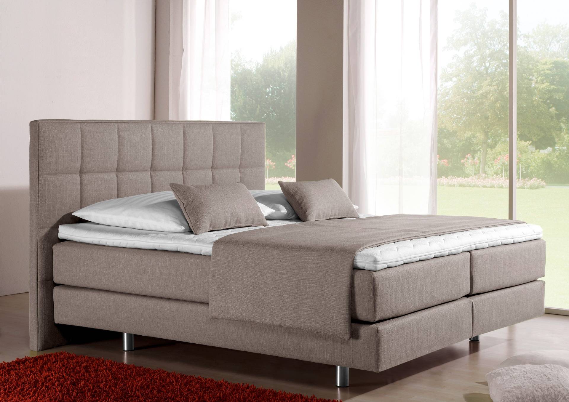 INOSIGN Boxspringbett »Neon«, in 3 Matratzenarten, feine Steppung im Kopfteil, 2 Härtegrade INOSIGN Boxspringbett »Neon«, in 3 Matratzenarten, feine Steppung im Kopfteil, 2 Härtegrade von INOSIGN
