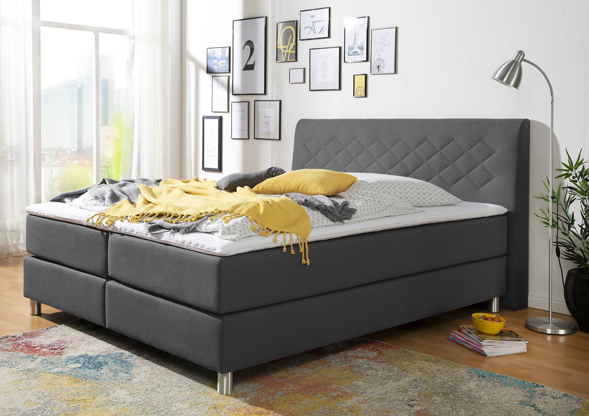 INOSIGN Boxspringbett »Parla«, incl. Topper, 4 Farben in 4 Breiten, 2 Härtegraden, 3 Matratzenarten INOSIGN Boxspringbett »Parla«, incl. Topper, 4 Farben in 4 Breiten, 2 Härtegraden, 3 Matratzenarten von INOSIGN