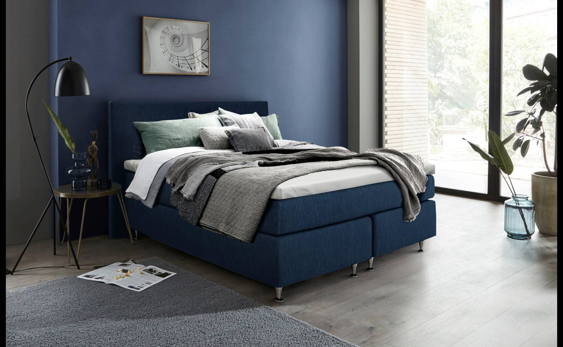INOSIGN Boxspringbett »Zahara«, inkl. Topper, besonderes Highlight: aufgenähten Jeanstaschen - Optik INOSIGN Boxspringbett »Zahara«, inkl. Topper, besonderes Highlight: aufgenähten Jeanstaschen - Optik von INOSIGN