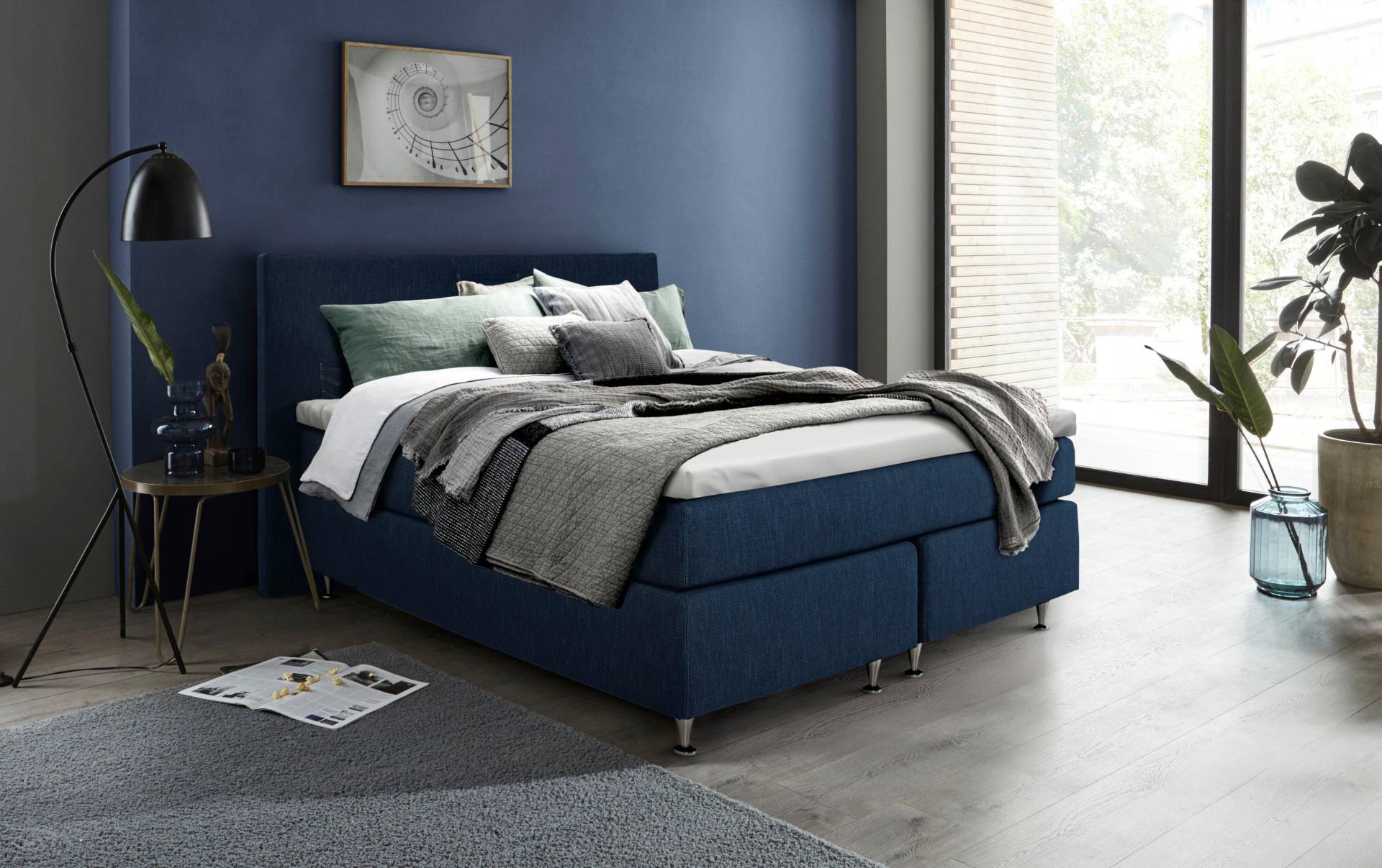 INOSIGN Boxspringbett »Zahara«, inkl. Topper, besonderes Highlight: aufgenähten Jeanstaschen - Optik INOSIGN Boxspringbett »Zahara«, inkl. Topper, besonderes Highlight: aufgenähten Jeanstaschen - Optik von INOSIGN