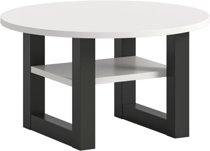 INOSIGN Couchtisch »Rail, Ø 75 cm, mit Ablageboden, inklusive Kufengestell«, Wohnzimmertisch, Beistelltisch von INOSIGN