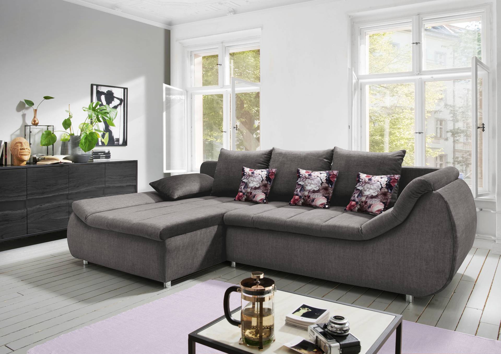 INOSIGN Ecksofa »Imola elegant und modern, aktuelle Steppung im Sitz, bequem, L-Form«, auch mit Bettfunktion und Bettkasten INOSIGN Ecksofa »Imola elegant und modern, aktuelle Steppung im Sitz, bequem, L-Form«, auch mit Bettfunktion und Bettkasten von INOSIGN