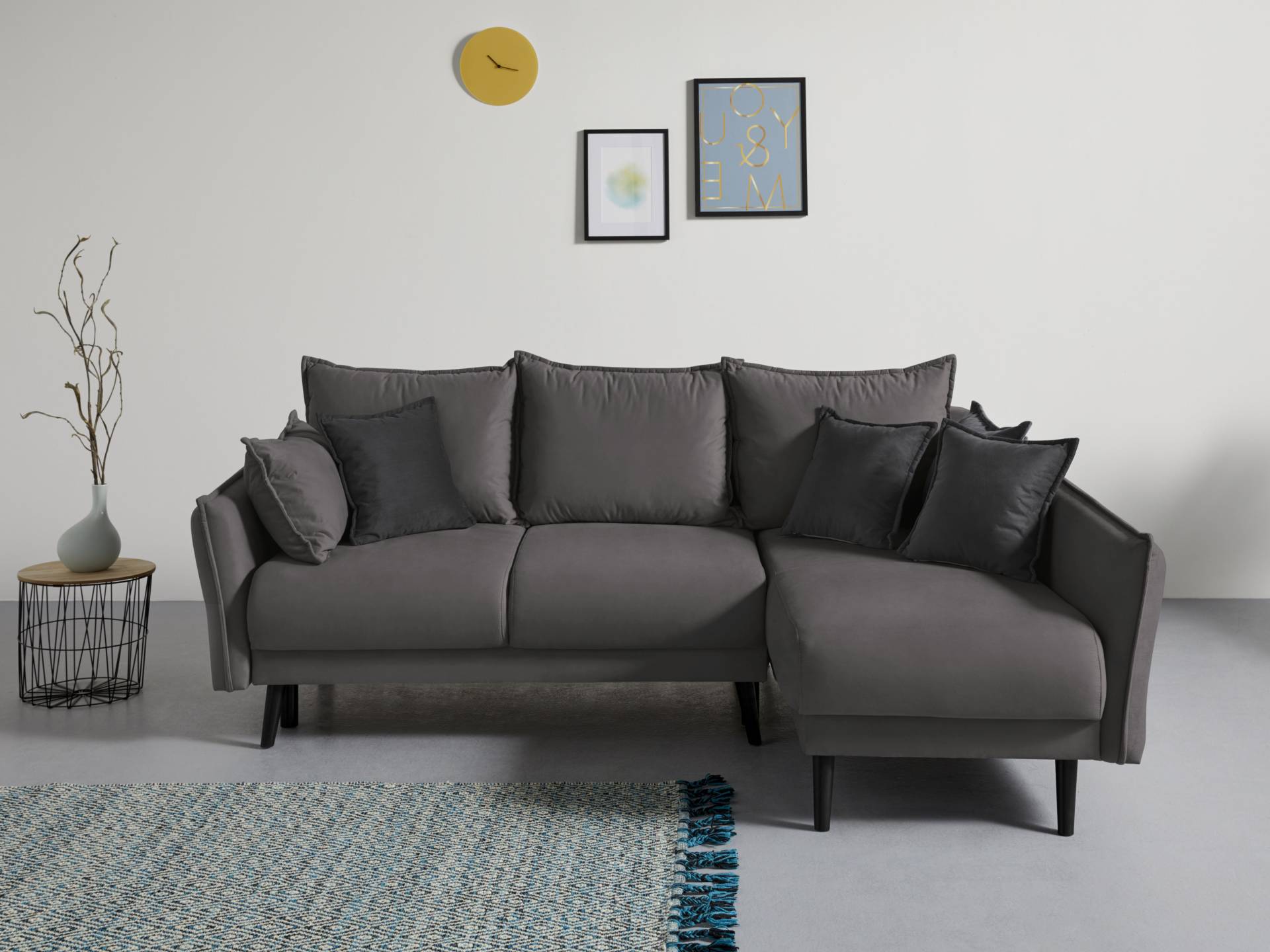 INOSIGN Ecksofa »Asra L-Form«, incl. Bettfunktion und Bettkasten, Seitentasche im Armteil, Federkern INOSIGN Ecksofa »Asra L-Form«, incl. Bettfunktion und Bettkasten, Seitentasche im Armteil, Federkern von INOSIGN