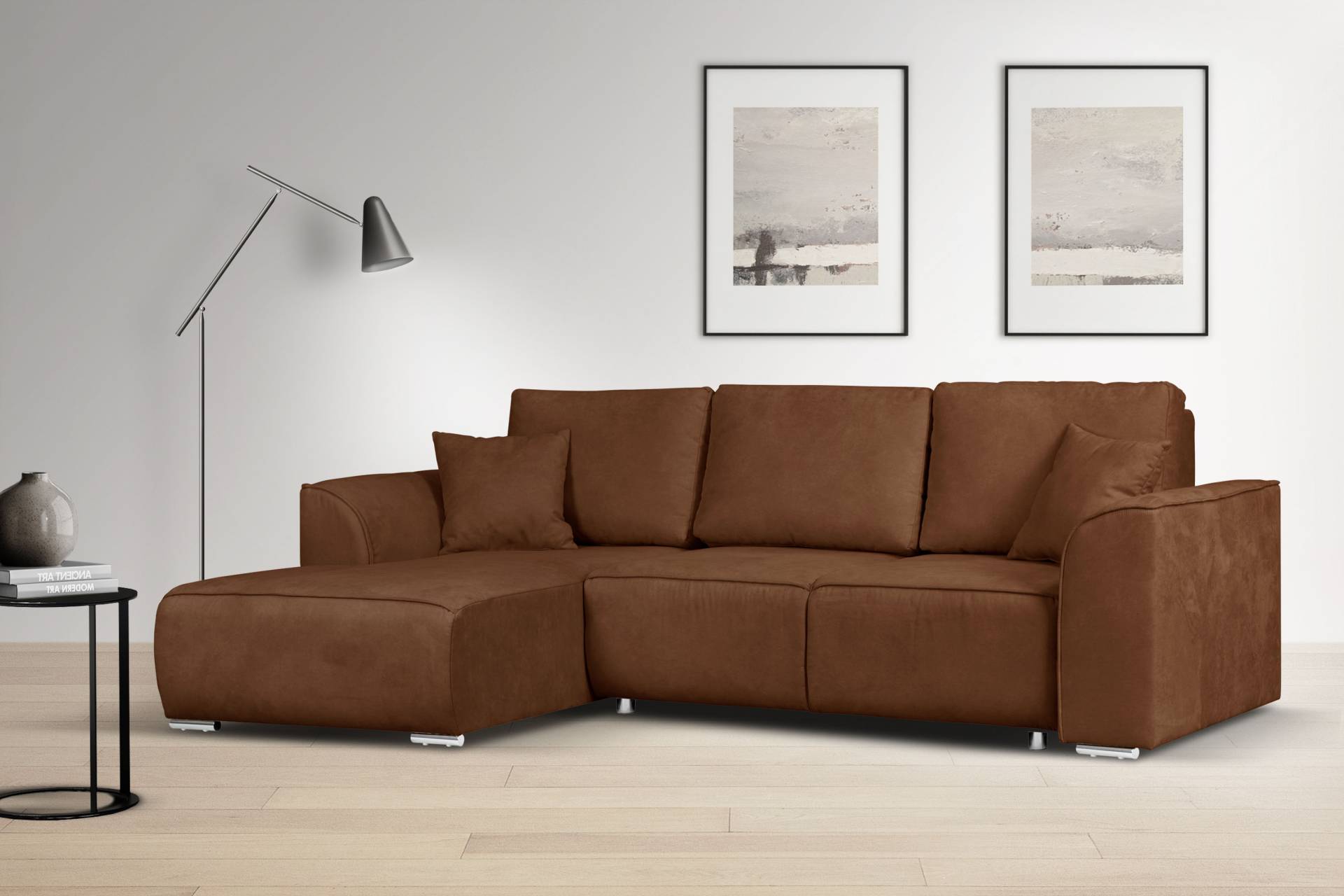 INOSIGN Ecksofa »BEATRICE optionale Schlafsofa mit Bettkasten, B/T/H: 265/170/86 cm«, L-Form, wahlweise auch mit Bettfunktion und Bettkasten von INOSIGN