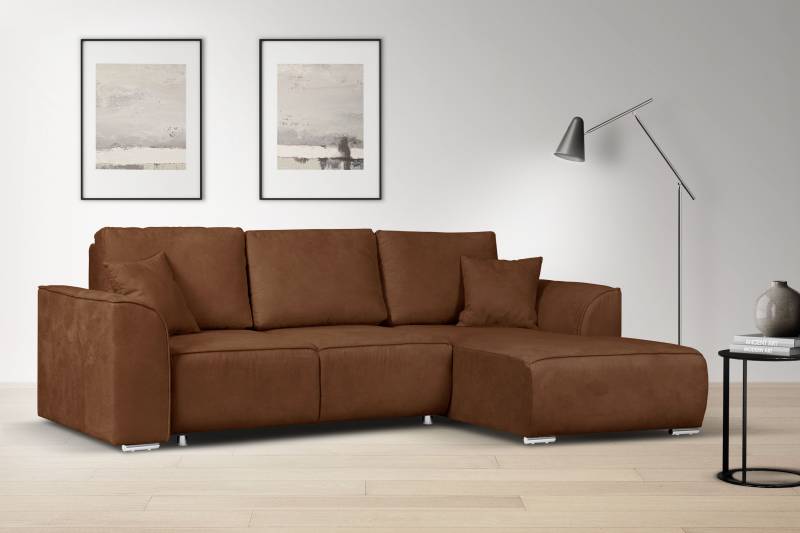 INOSIGN Ecksofa »BEATRICE optionale Schlafsofa mit Bettkasten, B/T/H: 265/170/86 cm«, L-Form, wahlweise auch mit Bettfunktion und Bettkasten von INOSIGN