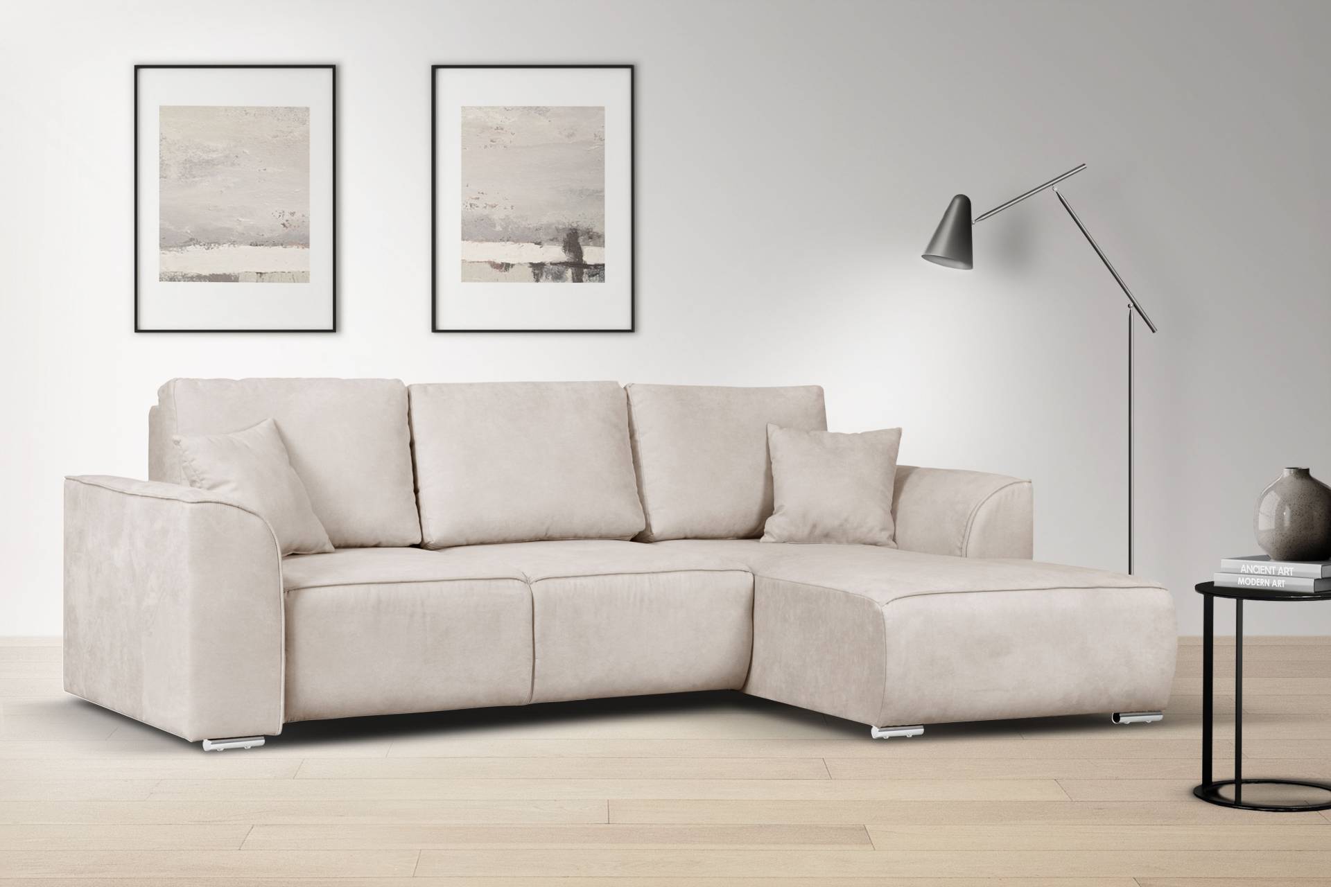 INOSIGN Ecksofa »BEATRICE optionale Schlafsofa mit Bettkasten, B/T/H: 265/170/86 cm«, L-Form, wahlweise auch mit Bettfunktion und Bettkasten von INOSIGN
