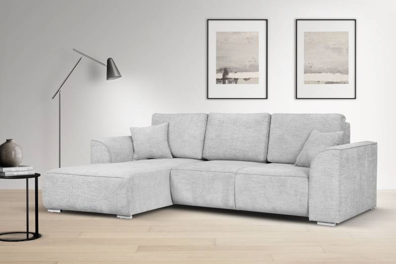 INOSIGN Ecksofa »BEATRICE optionale Schlafsofa mit Bettkasten, B/T/H: 265/170/86 cm«, L-Form, wahlweise auch mit Bettfunktion und Bettkasten von INOSIGN