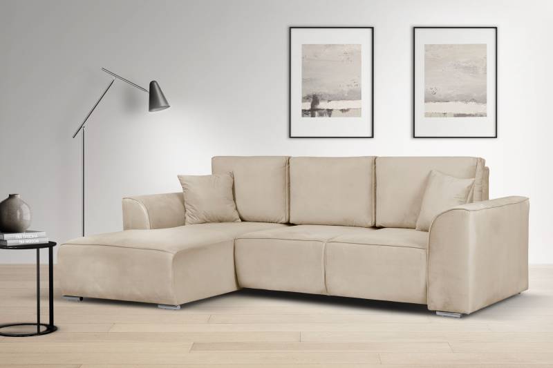 INOSIGN Ecksofa »BEATRICE optionale Schlafsofa mit Bettkasten, B/T/H: 265/170/86 cm«, L-Form, wahlweise auch mit Bettfunktion und Bettkasten von INOSIGN
