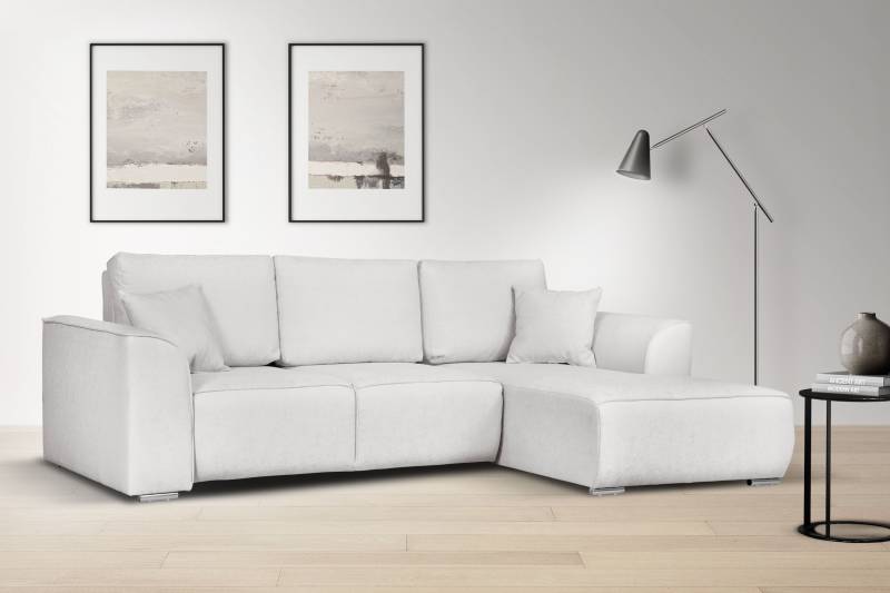 INOSIGN Ecksofa »BEATRICE optionale Schlafsofa mit Bettkasten, B/T/H: 265/170/86 cm«, L-Form, wahlweise auch mit Bettfunktion und Bettkasten von INOSIGN