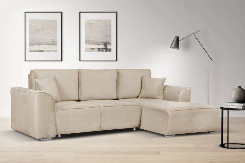 INOSIGN Ecksofa »BEATRICE optionale Schlafsofa mit Bettkasten, B/T/H: 265/170/86 cm«, L-Form, wahlweise auch mit Bettfunktion und Bettkasten von INOSIGN