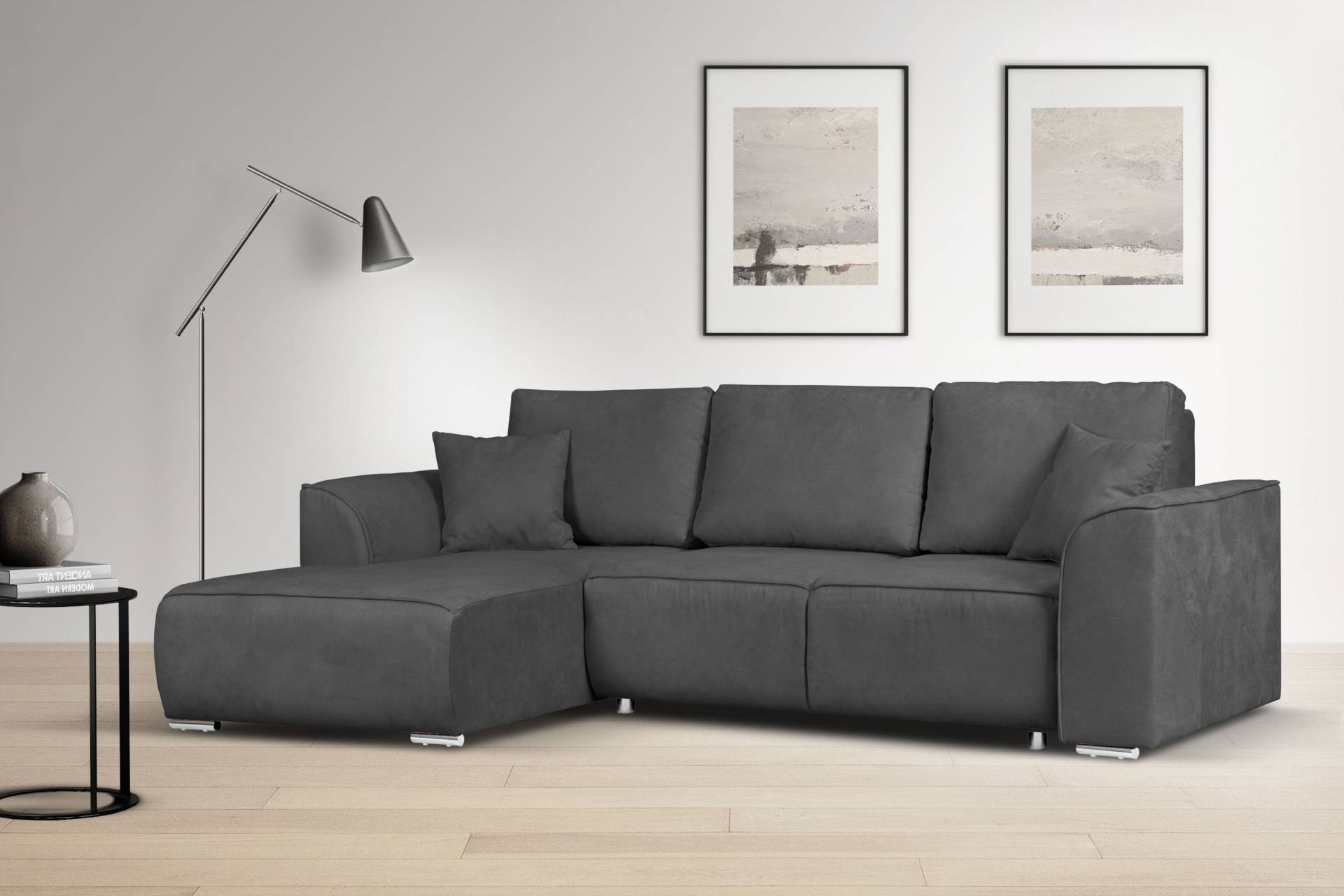 INOSIGN Ecksofa »BEATRICE optionale Schlafsofa mit Bettkasten, B/T/H: 265/170/86 cm«, L-Form, wahlweise auch mit Bettfunktion und Bettkasten von INOSIGN