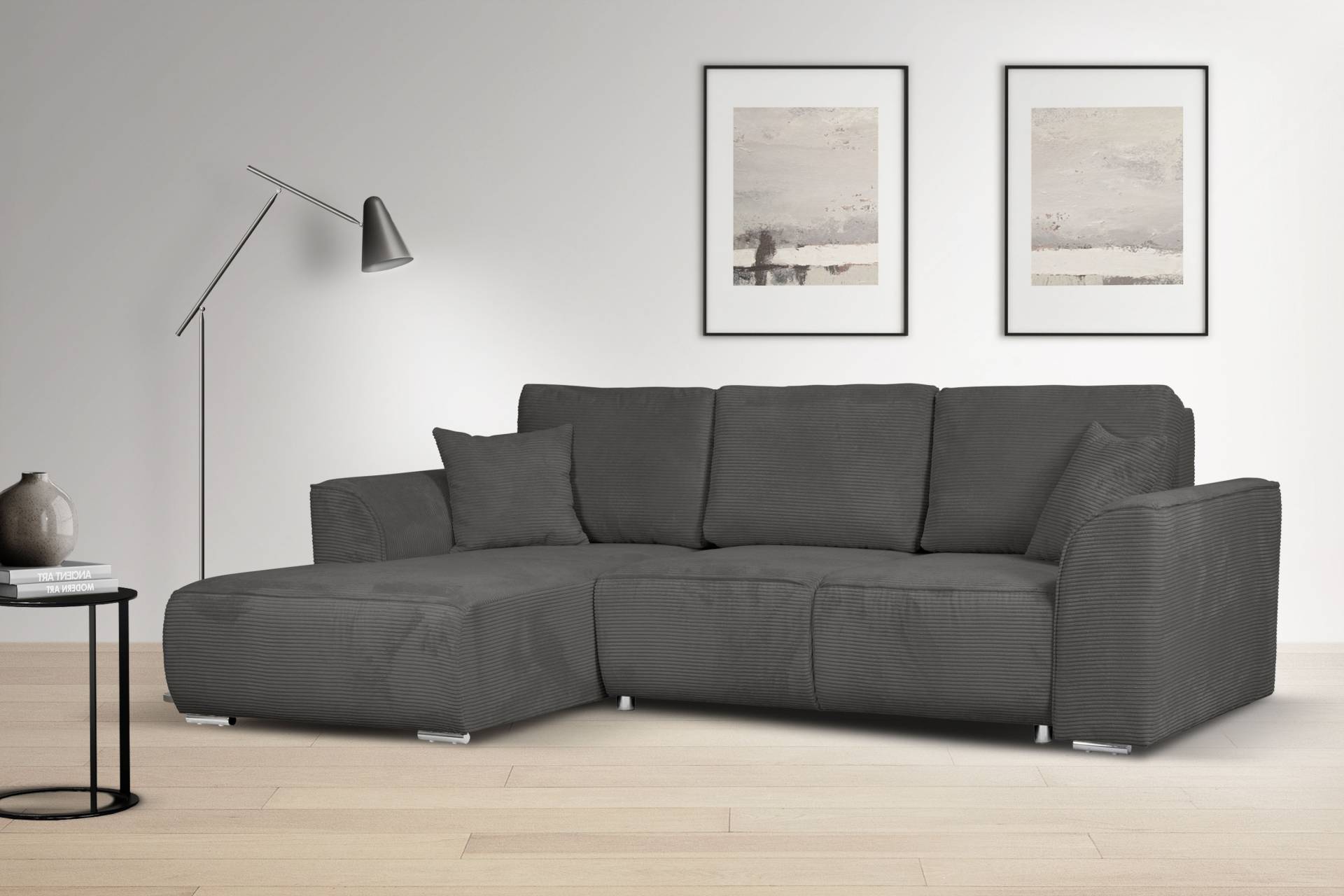 INOSIGN Ecksofa »BEATRICE optionale Schlafsofa mit Bettkasten, B/T/H: 265/170/86 cm«, L-Form, wahlweise auch mit Bettfunktion und Bettkasten von INOSIGN