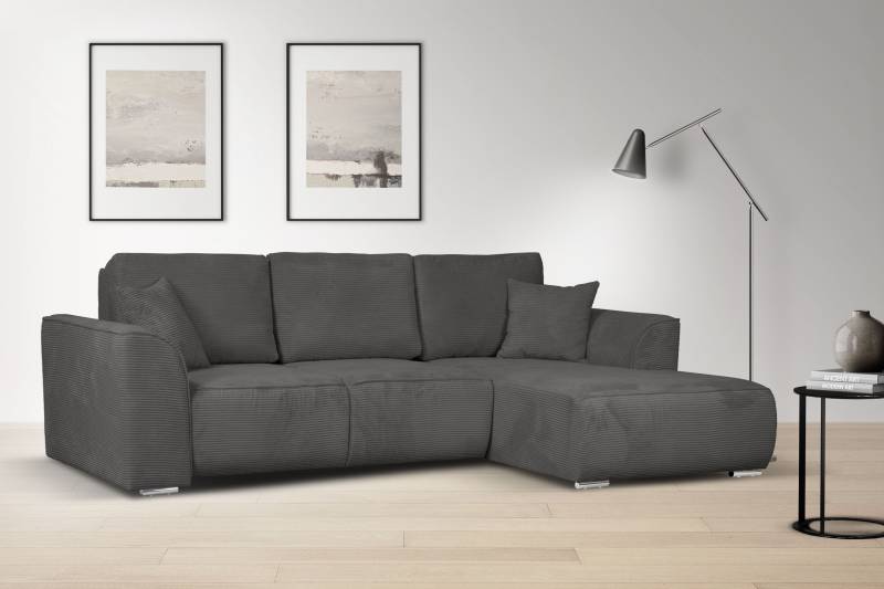 INOSIGN Ecksofa »BEATRICE optionale Schlafsofa mit Bettkasten, B/T/H: 265/170/86 cm«, L-Form, wahlweise auch mit Bettfunktion und Bettkasten von INOSIGN