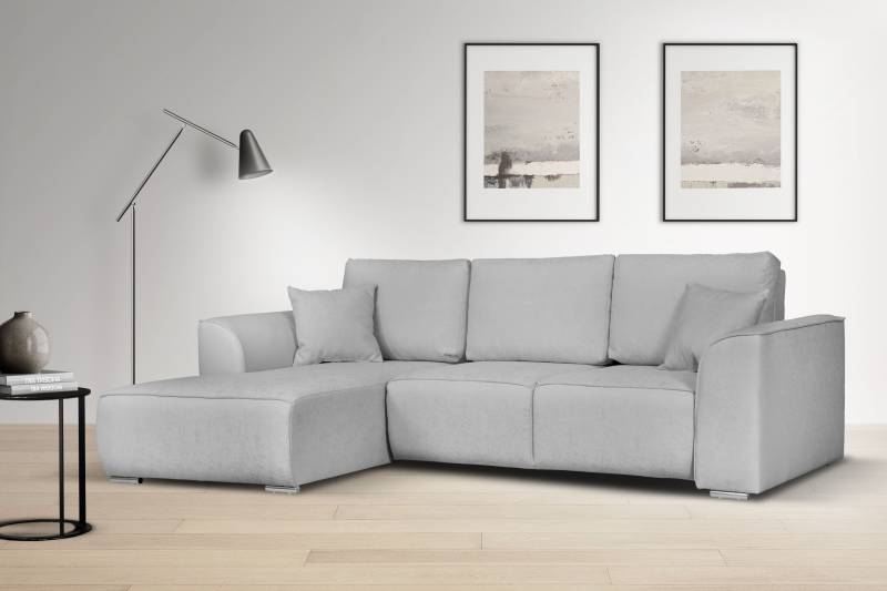 INOSIGN Ecksofa »BEATRICE optionale Schlafsofa mit Bettkasten, B/T/H: 265/170/86 cm«, L-Form, wahlweise auch mit Bettfunktion und Bettkasten von INOSIGN