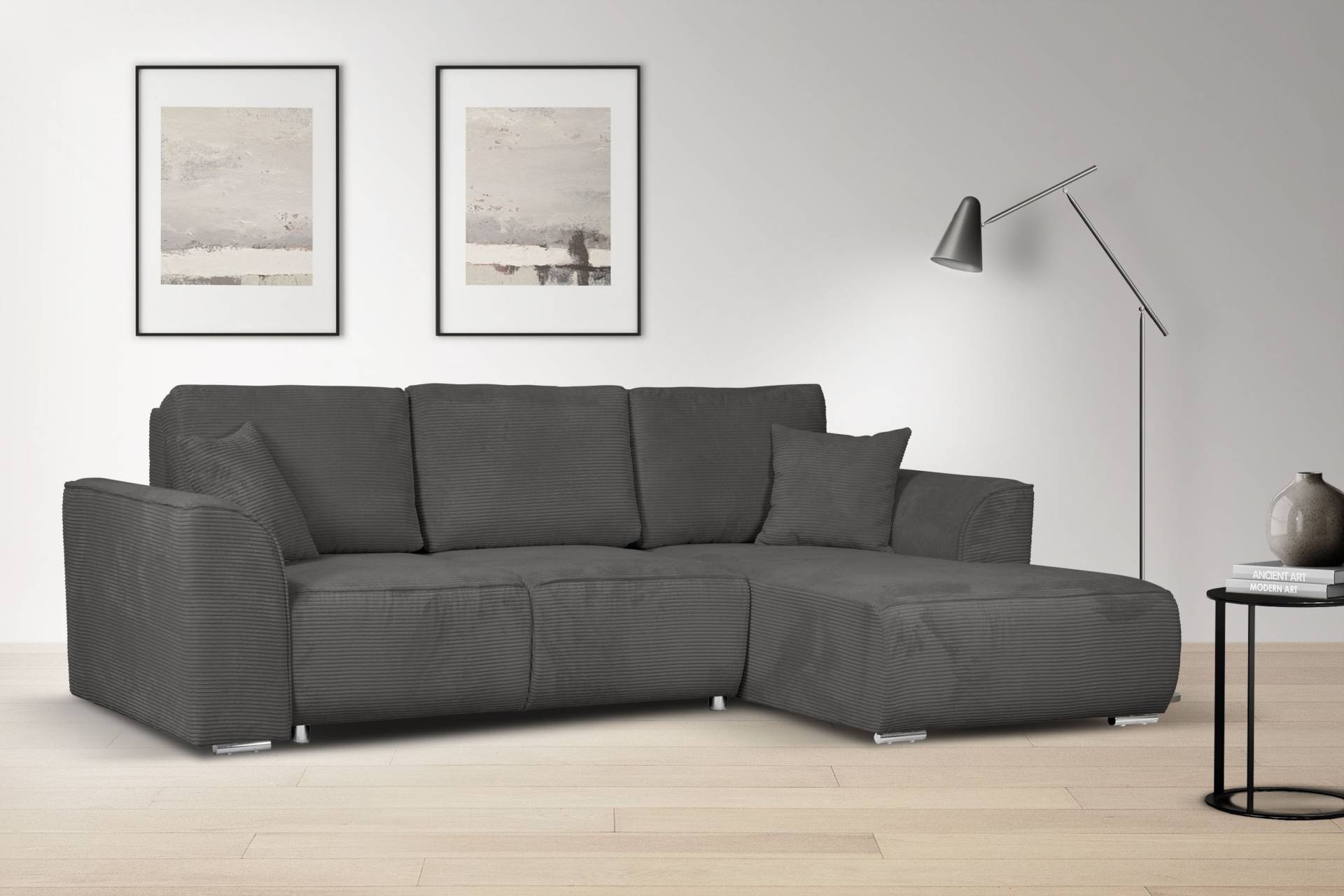 INOSIGN Ecksofa »BEATRICE optionale Schlafsofa mit Bettkasten, B/T/H: 265/170/86 cm«, L-Form, wahlweise auch mit Bettfunktion und Bettkasten von INOSIGN
