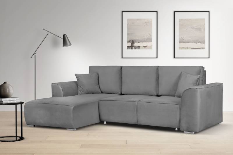 INOSIGN Ecksofa »BEATRICE optionale Schlafsofa mit Bettkasten, B/T/H: 265/170/86 cm«, L-Form, wahlweise auch mit Bettfunktion und Bettkasten von INOSIGN