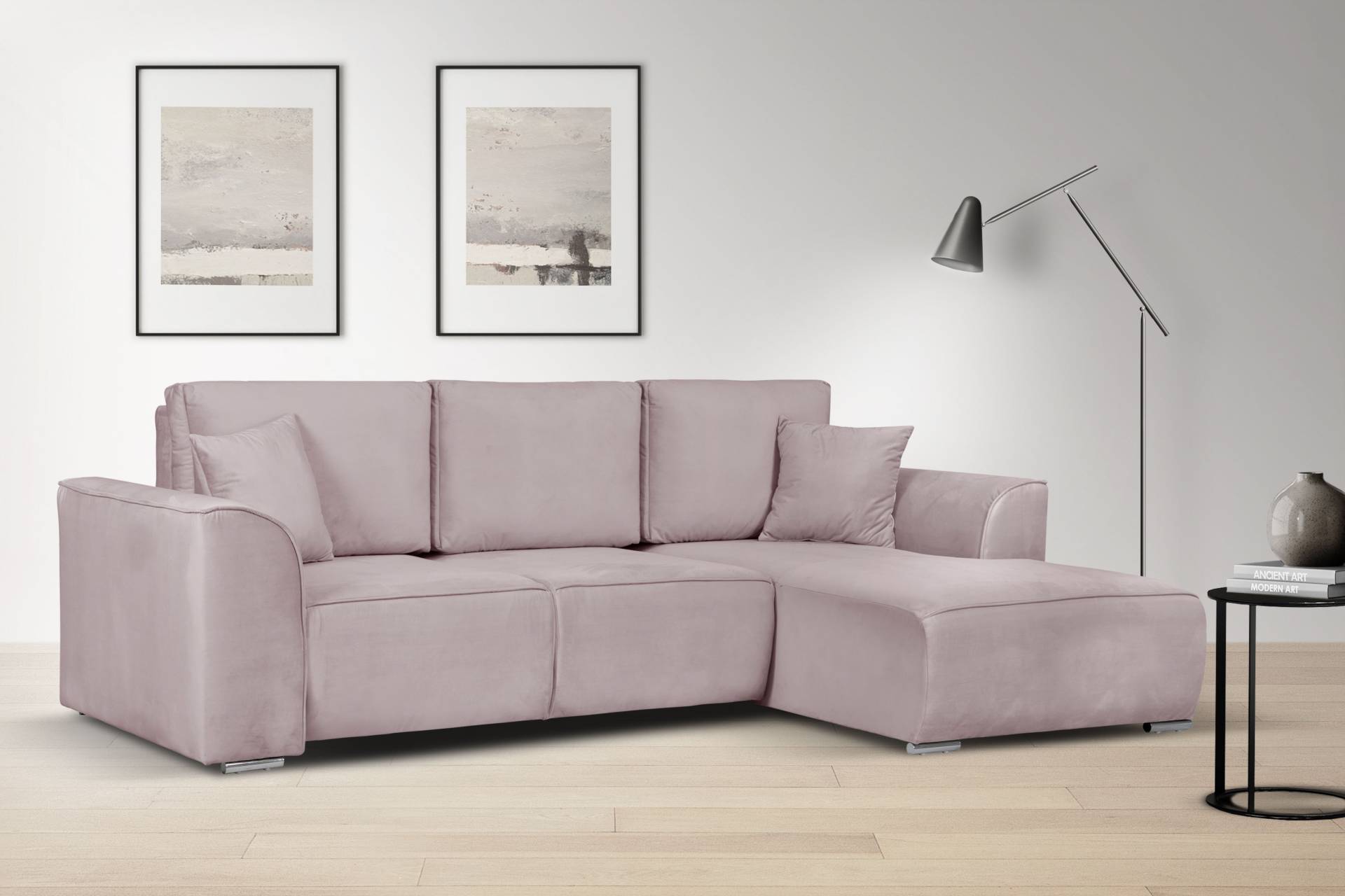 INOSIGN Ecksofa »BEATRICE optionale Schlafsofa mit Bettkasten, B/T/H: 265/170/86 cm«, L-Form, wahlweise auch mit Bettfunktion und Bettkasten von INOSIGN