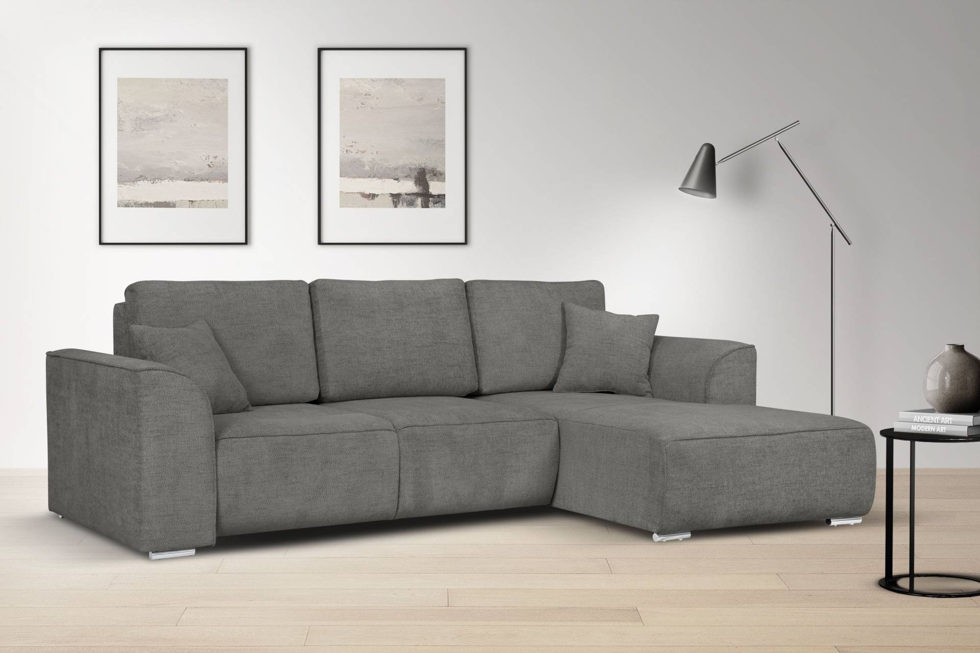 INOSIGN Ecksofa »BEATRICE optionale Schlafsofa mit Bettkasten, B/T/H: 265/170/86 cm«, L-Form, wahlweise auch mit Bettfunktion und Bettkasten von INOSIGN