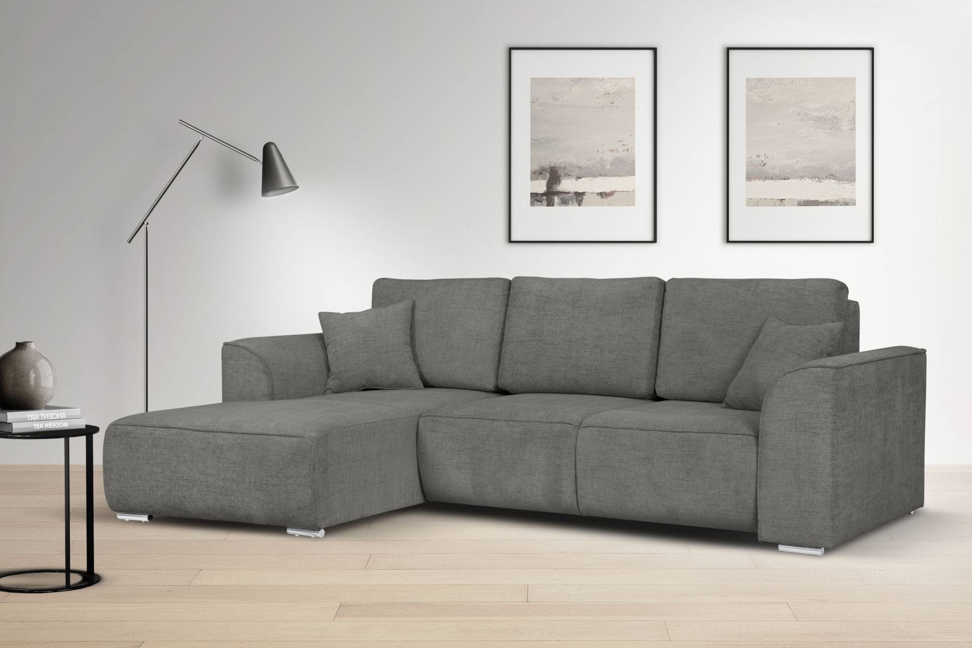 INOSIGN Ecksofa »BEATRICE optionale Schlafsofa mit Bettkasten, B/T/H: 265/170/86 cm«, L-Form, wahlweise auch mit Bettfunktion und Bettkasten von INOSIGN