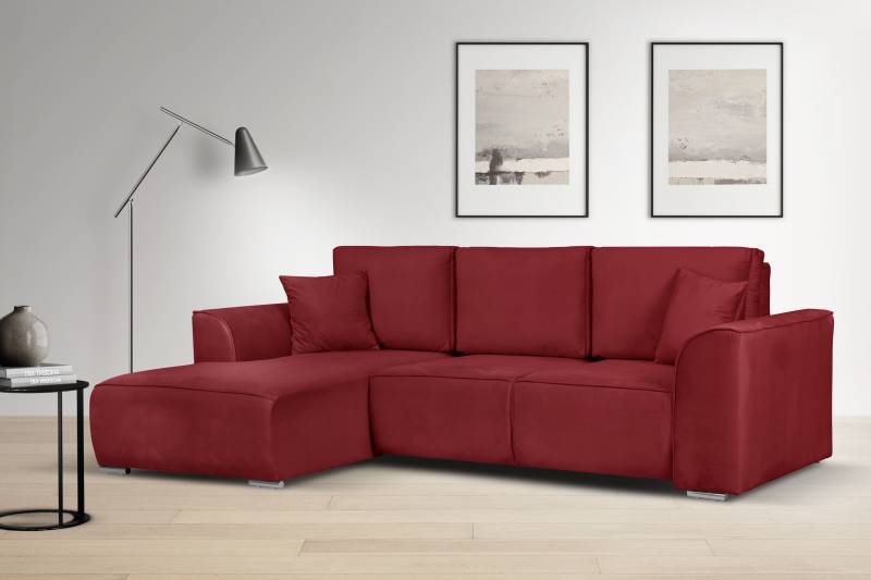 INOSIGN Ecksofa »BEATRICE optionale Schlafsofa mit Bettkasten, B/T/H: 265/170/86 cm«, L-Form, wahlweise auch mit Bettfunktion und Bettkasten von INOSIGN