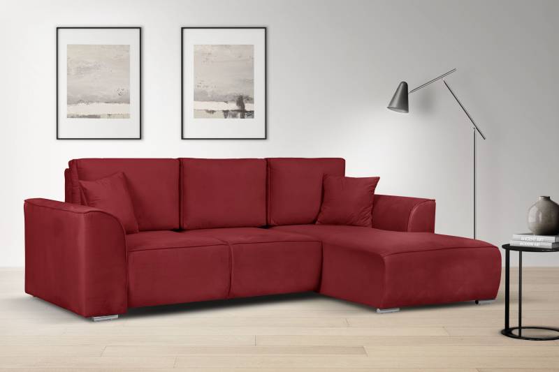 INOSIGN Ecksofa »BEATRICE optionale Schlafsofa mit Bettkasten, B/T/H: 265/170/86 cm«, L-Form, wahlweise auch mit Bettfunktion und Bettkasten von INOSIGN