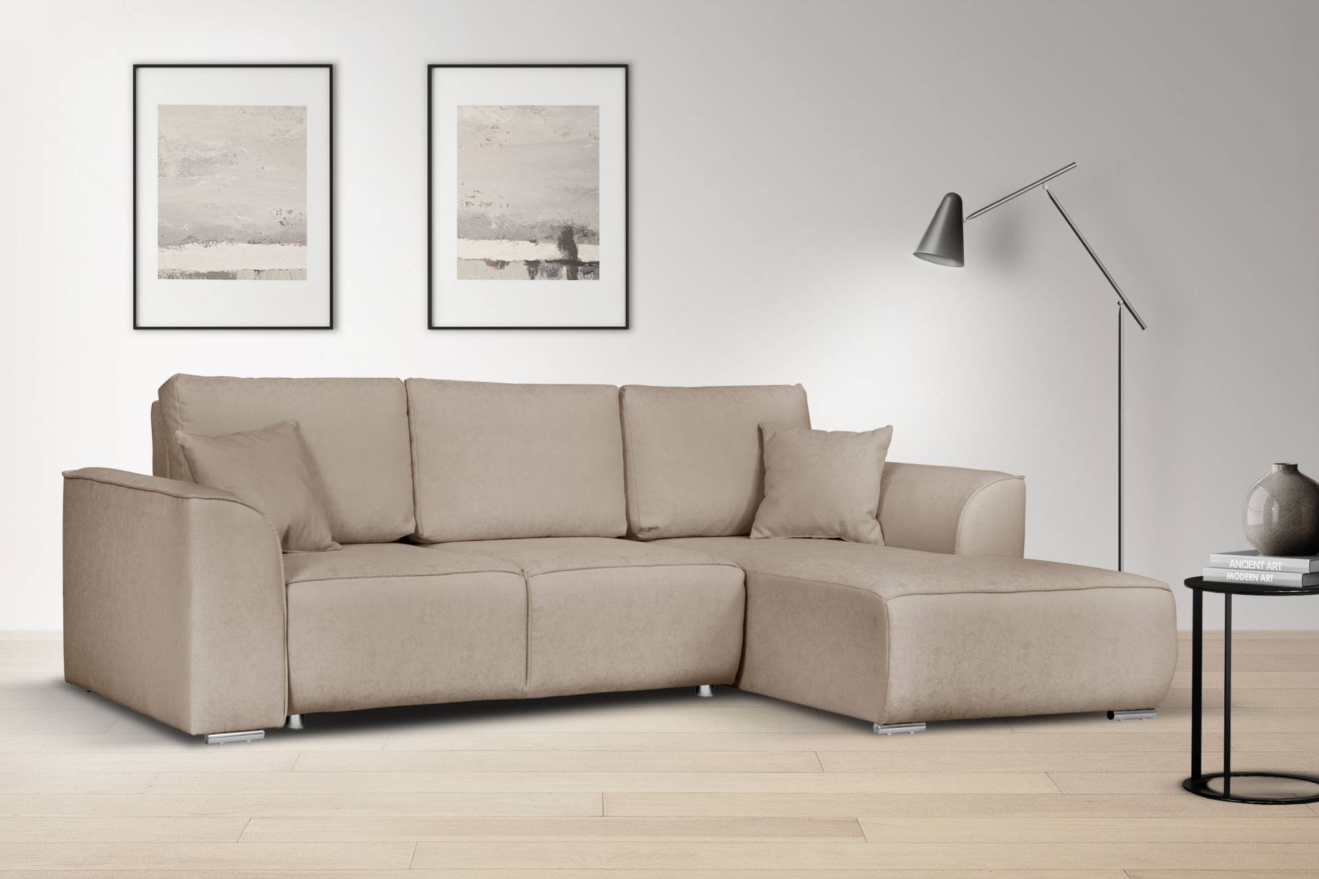 INOSIGN Ecksofa »BEATRICE optionale Schlafsofa mit Bettkasten, B/T/H: 265/170/86 cm«, L-Form, wahlweise auch mit Bettfunktion und Bettkasten von INOSIGN