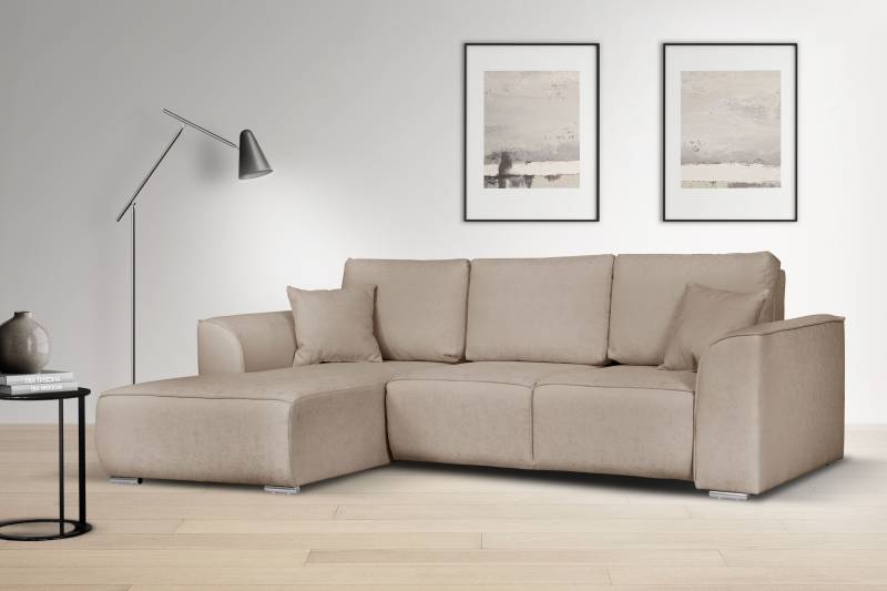 INOSIGN Ecksofa »BEATRICE optionale Schlafsofa mit Bettkasten, B/T/H: 265/170/86 cm«, L-Form, wahlweise auch mit Bettfunktion und Bettkasten von INOSIGN