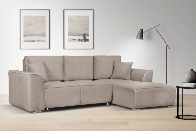INOSIGN Ecksofa »BEATRICE optionale Schlafsofa mit Bettkasten, B/T/H: 265/170/86 cm«, L-Form, wahlweise auch mit Bettfunktion und Bettkasten von INOSIGN
