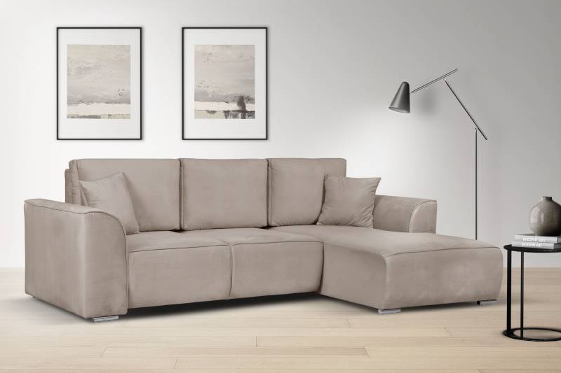 INOSIGN Ecksofa »BEATRICE optionale Schlafsofa mit Bettkasten, B/T/H: 265/170/86 cm«, L-Form, wahlweise auch mit Bettfunktion und Bettkasten von INOSIGN